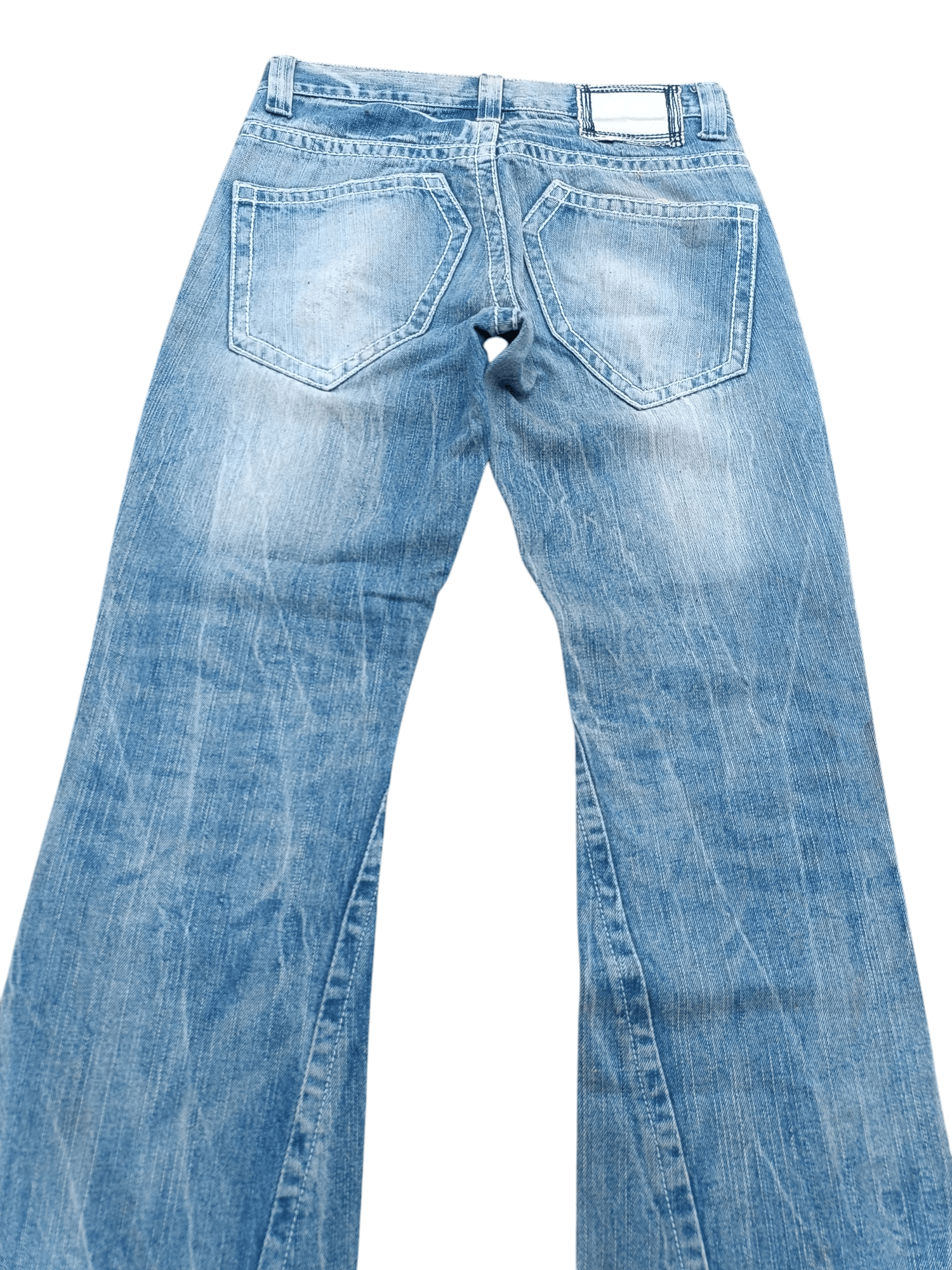 Japanese Brand FLARED Sorridere Rusty Mudwash Distressed Denim Mudmax Size US 31 - 14 Thumbnail