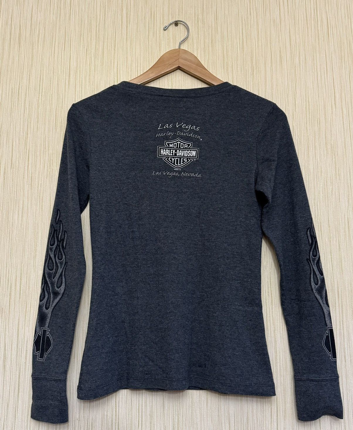Harley Davidson Vintage Harley Davidson Y2K flames long sleeve tee Size M / US 6-8 / IT 42-44 - 2 Thumbnail