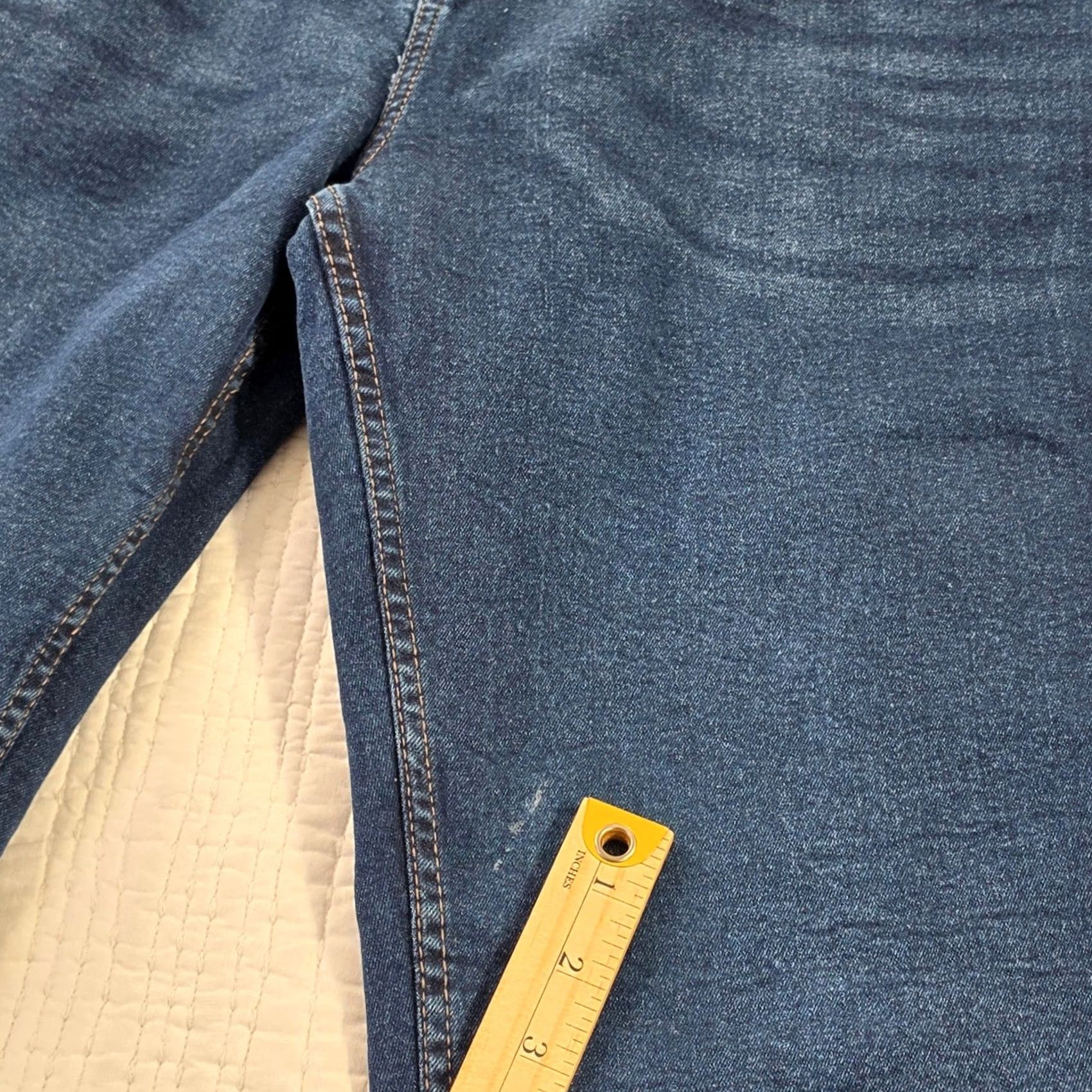 Sperry Sperry Jeans Mens 36x29 Blue Straight Leg Denim Pants Cotton Blend Dark Wash EUC Size US 36 / EU 52 - 3 Thumbnail