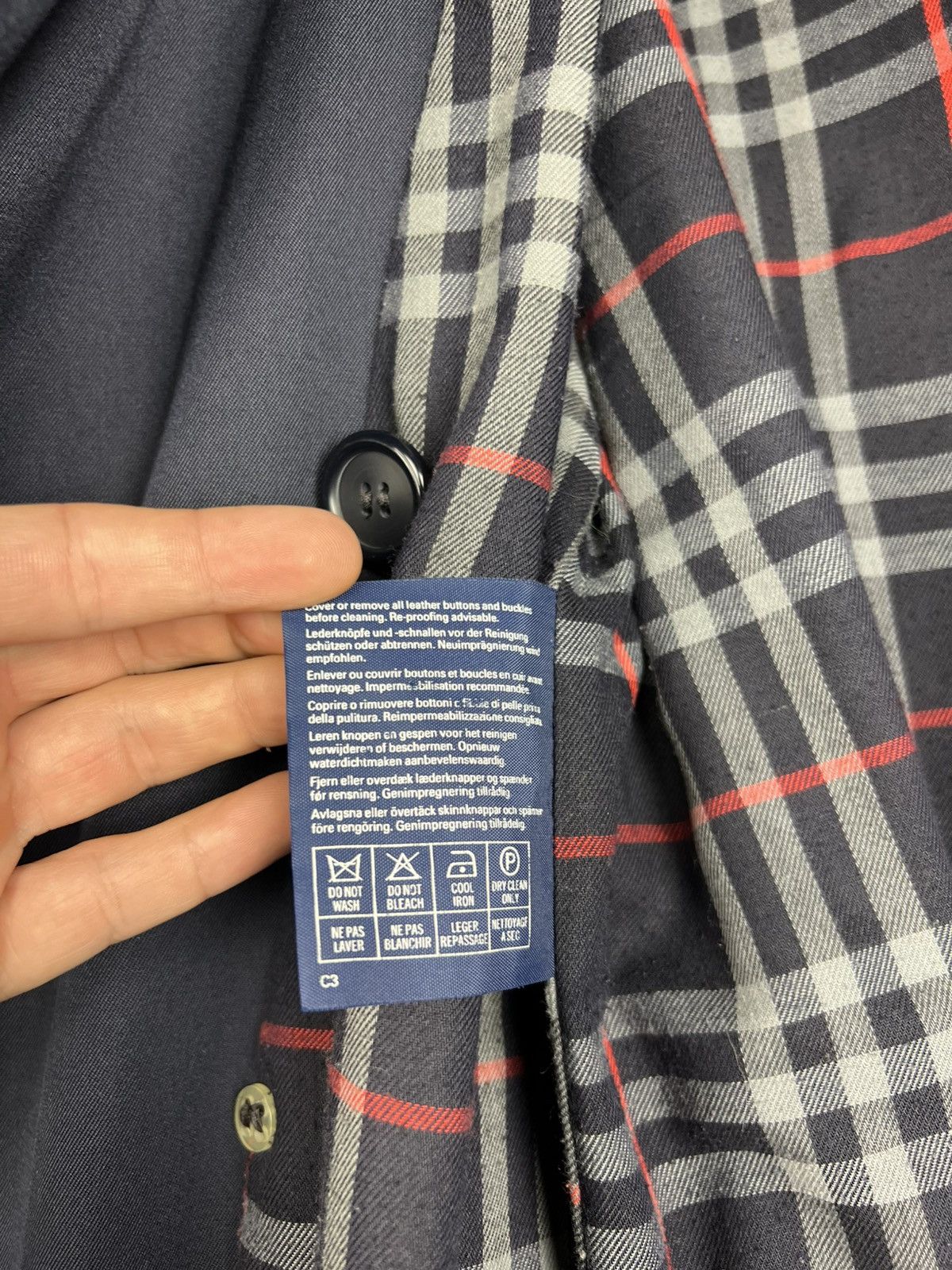 Burberry Vintage Burberrys Nova Check Double Breasted Trench Coat 10 Size M / US 6-8 / IT 42-44 - 10 Thumbnail