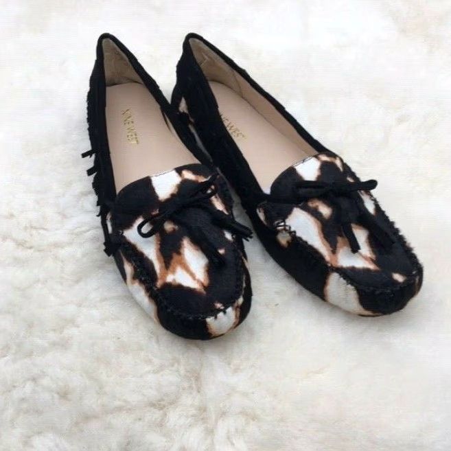 Nine West VINTAGE Nine West Women's Loafers Flat Slip On Round Toe Animal Print Size 6.5 M Black Size US 6.5 / IT 36.5 - 2 Thumbnail