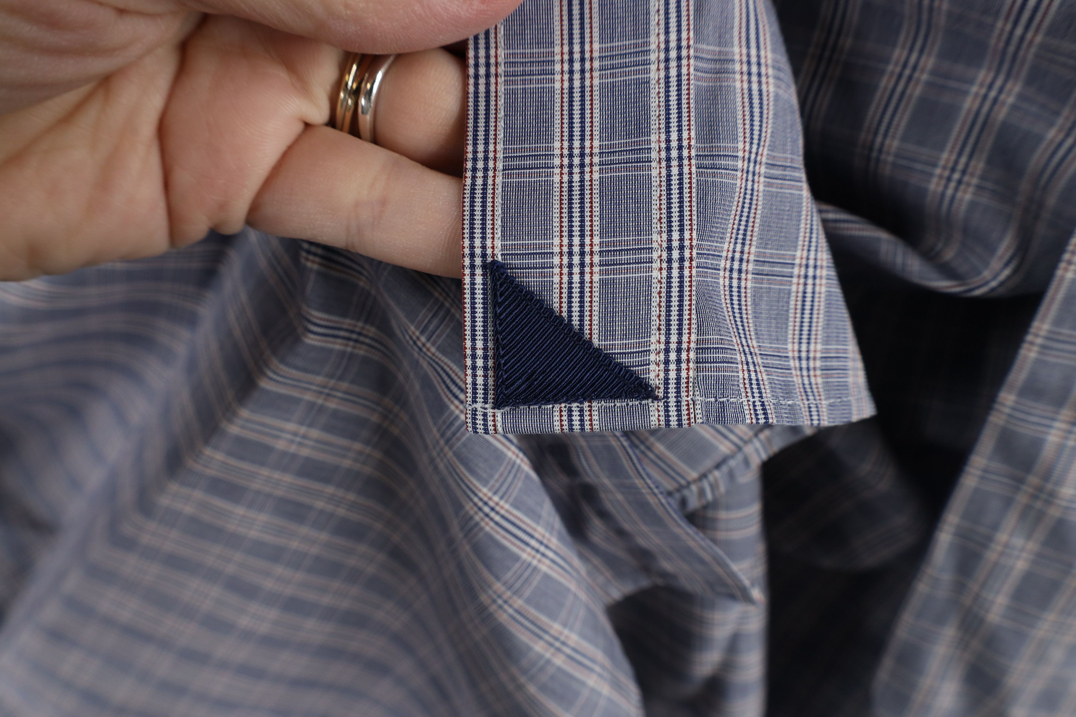 UNTUCKit × Vintage Untuckit Italy Two Ply Cotton Collared Button Shirt Plaid Size US L / EU 52-54 / 3 - 4 Thumbnail