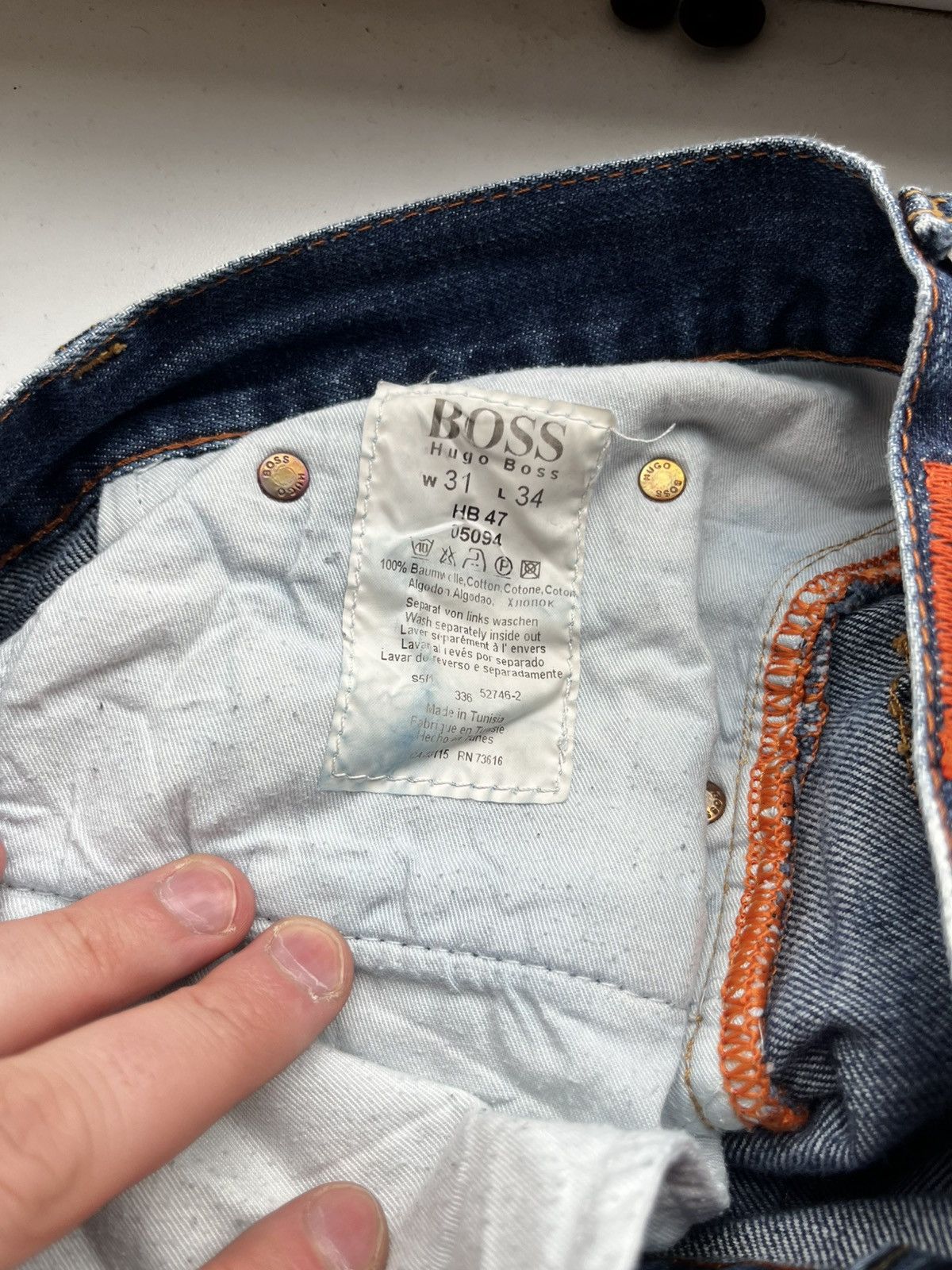 Hugo Boss Hugo Boss denim pants vintage Size US 31 - 15 Thumbnail
