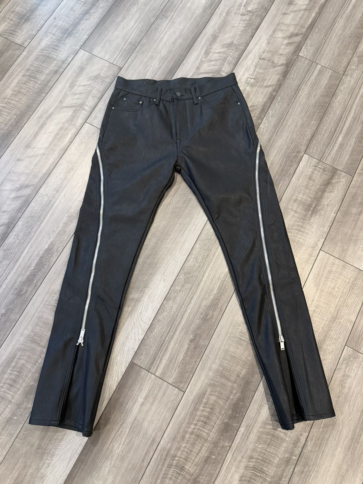 MNML MNML Waxed “Bolan” Style Denim Size US 33 - 1 Thumbnail