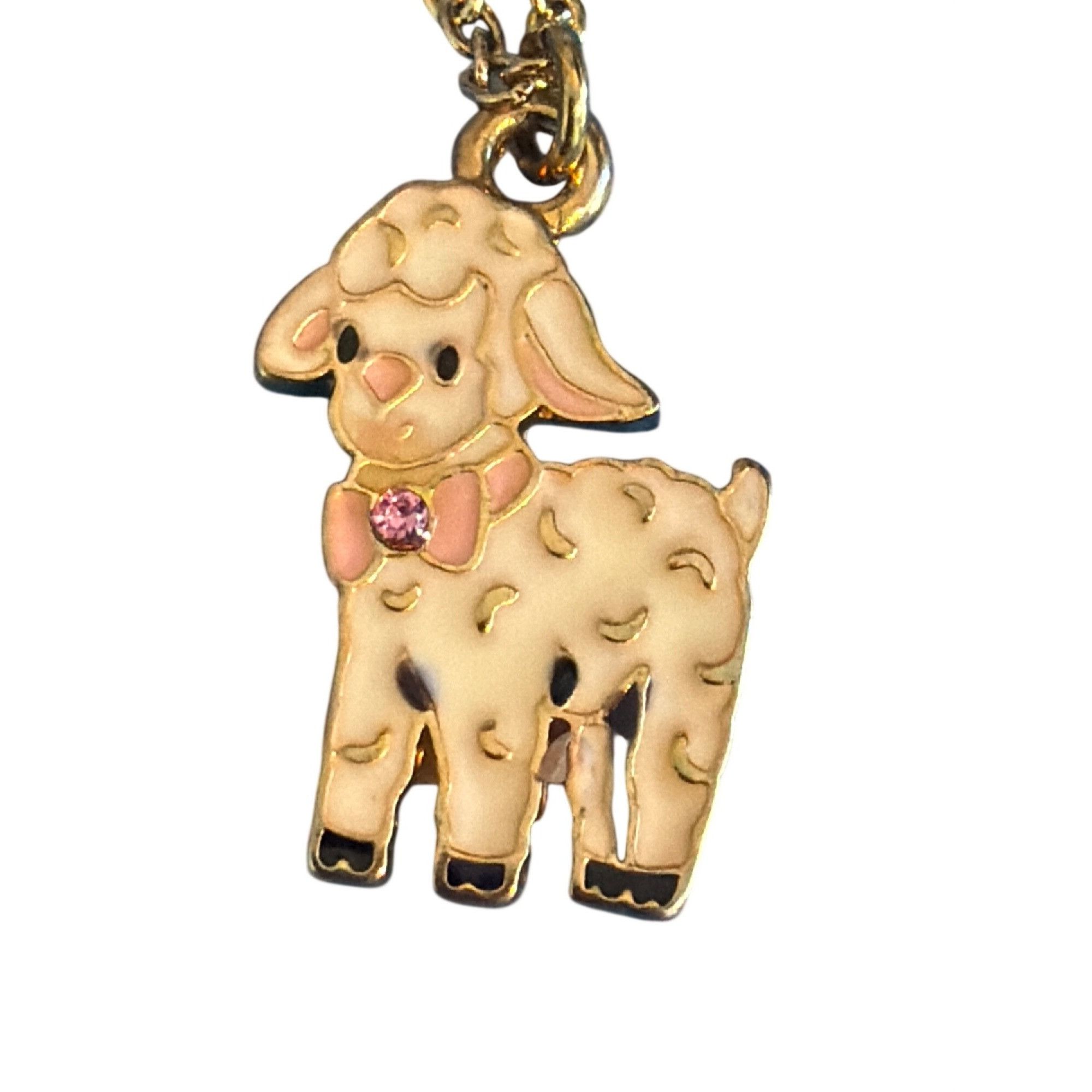 Other Lot of 3 Childrens Gold Tone Pendant Necklace Enamel Swan Di Size ONE SIZE - 4 Thumbnail
