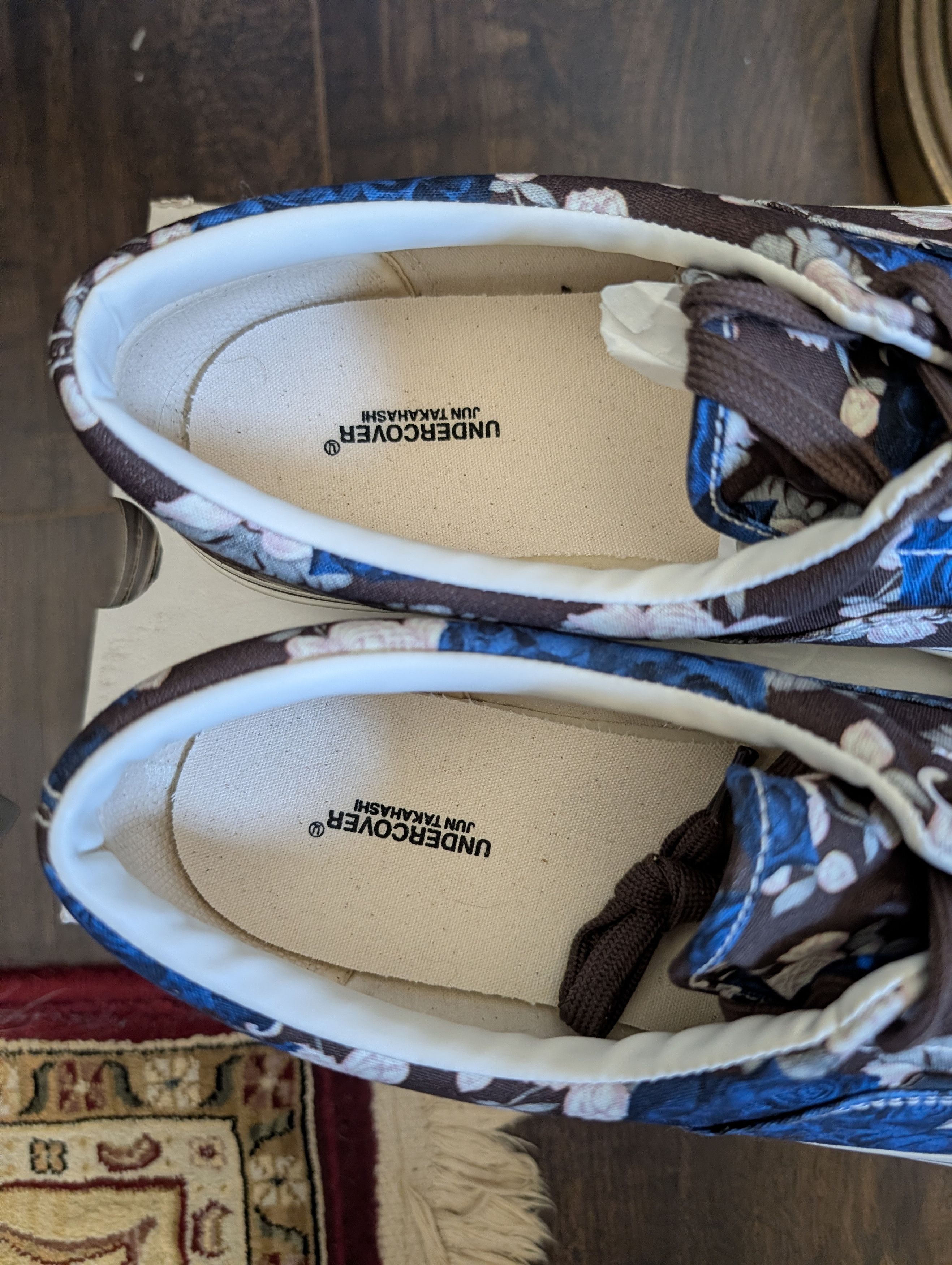 Undercover NEW IN BOX Blue floral low top mainline sneakers sz L Size US 8.5 / EU 41-42 - 8 Thumbnail