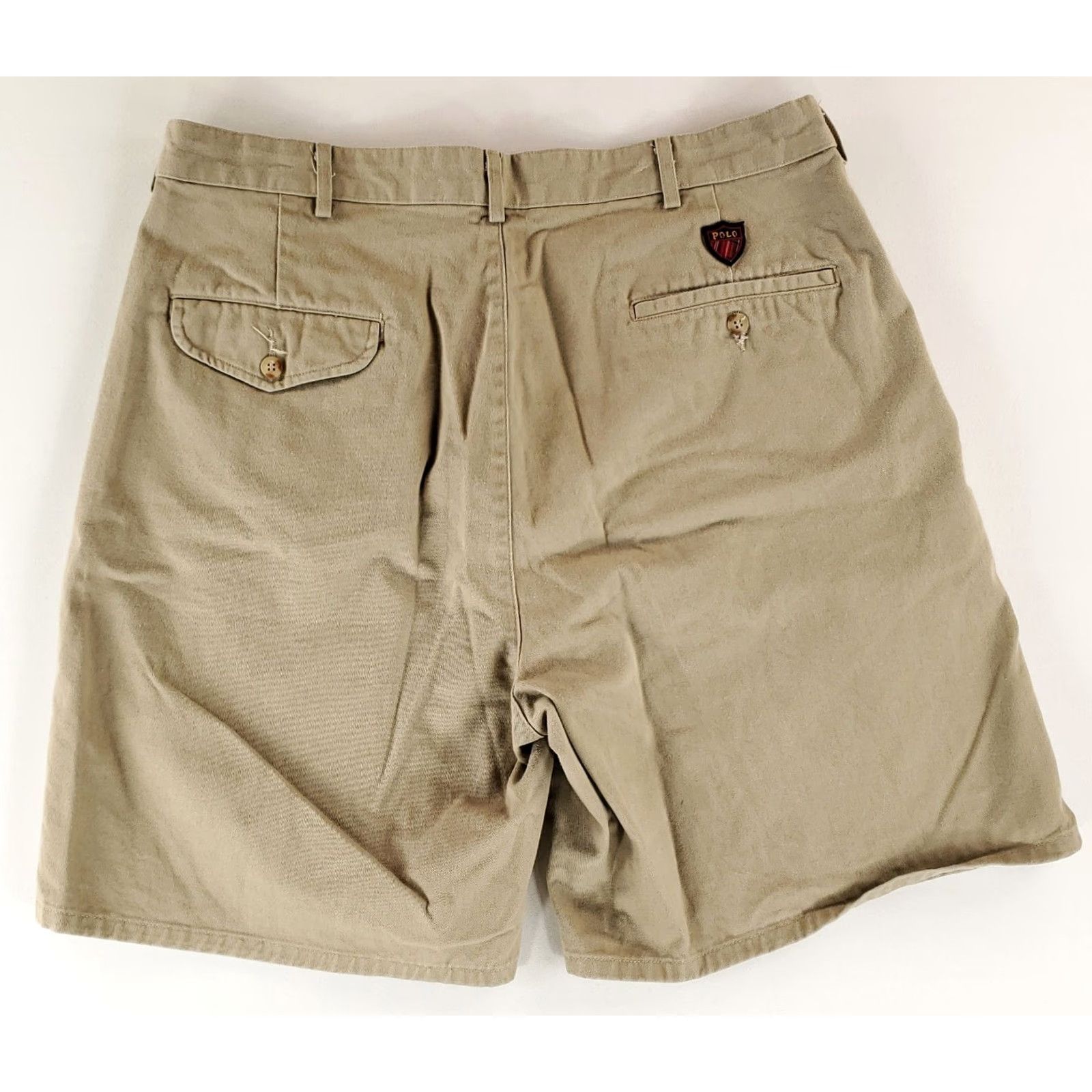 Polo Ralph Lauren VTG Polo Ralph Lauren Golf Shorts Pleated Tan Mens 35 Chino 90s Classic Brown Polo Ralph Lauren Mens Shorts Size US S / EU 44-46 / 1 - 5 Thumbnail