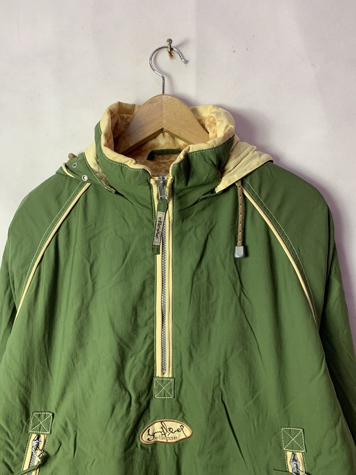 Ellesse × Goldwin × Vintage Steals! Vintage 90s Ellesse Sunflower Halfzipper Parka Size US L / EU 52-54 / 3 - 2 Thumbnail