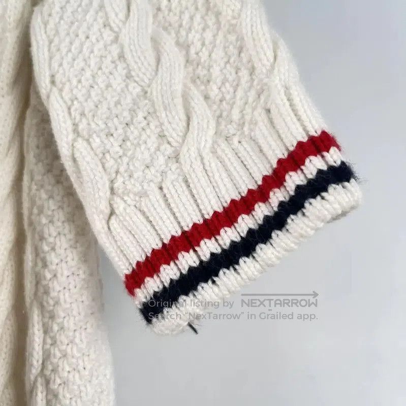 Thom Browne Thom Browne White Summer Pullover Sweater . Size XXS / US 00 / IT 34 - 5 Thumbnail