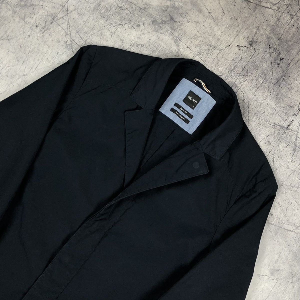 Albam Vintage Albam Nylon Ripstop Navy Casual Blazer Jacket chore Size US M / EU 48-50 / 2 - 6 Thumbnail