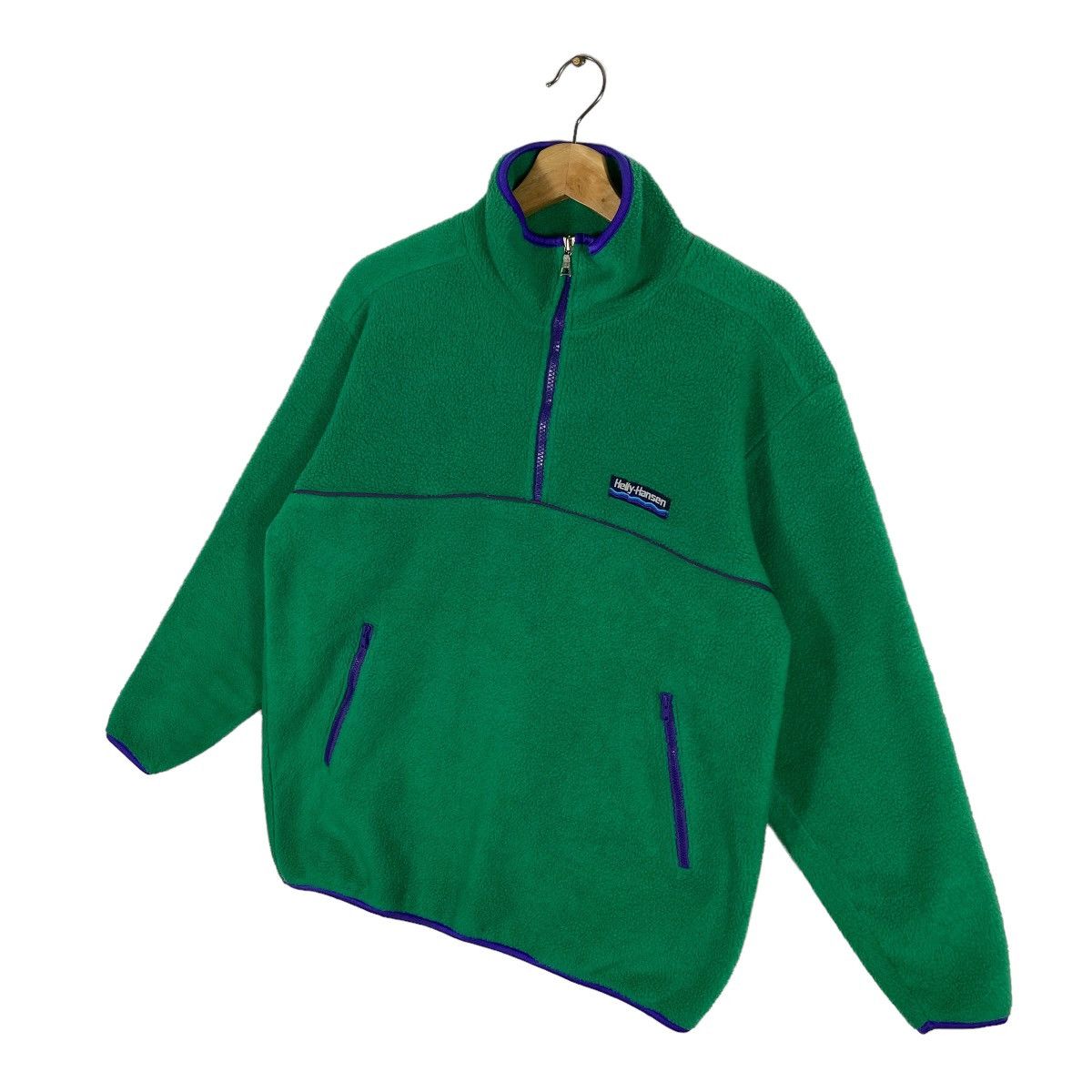 Helly Hansen × Vintage Vintage 90s Helly Hansen Fleece M Size Green Colour Size US M / EU 48-50 / 2 - 2 Thumbnail