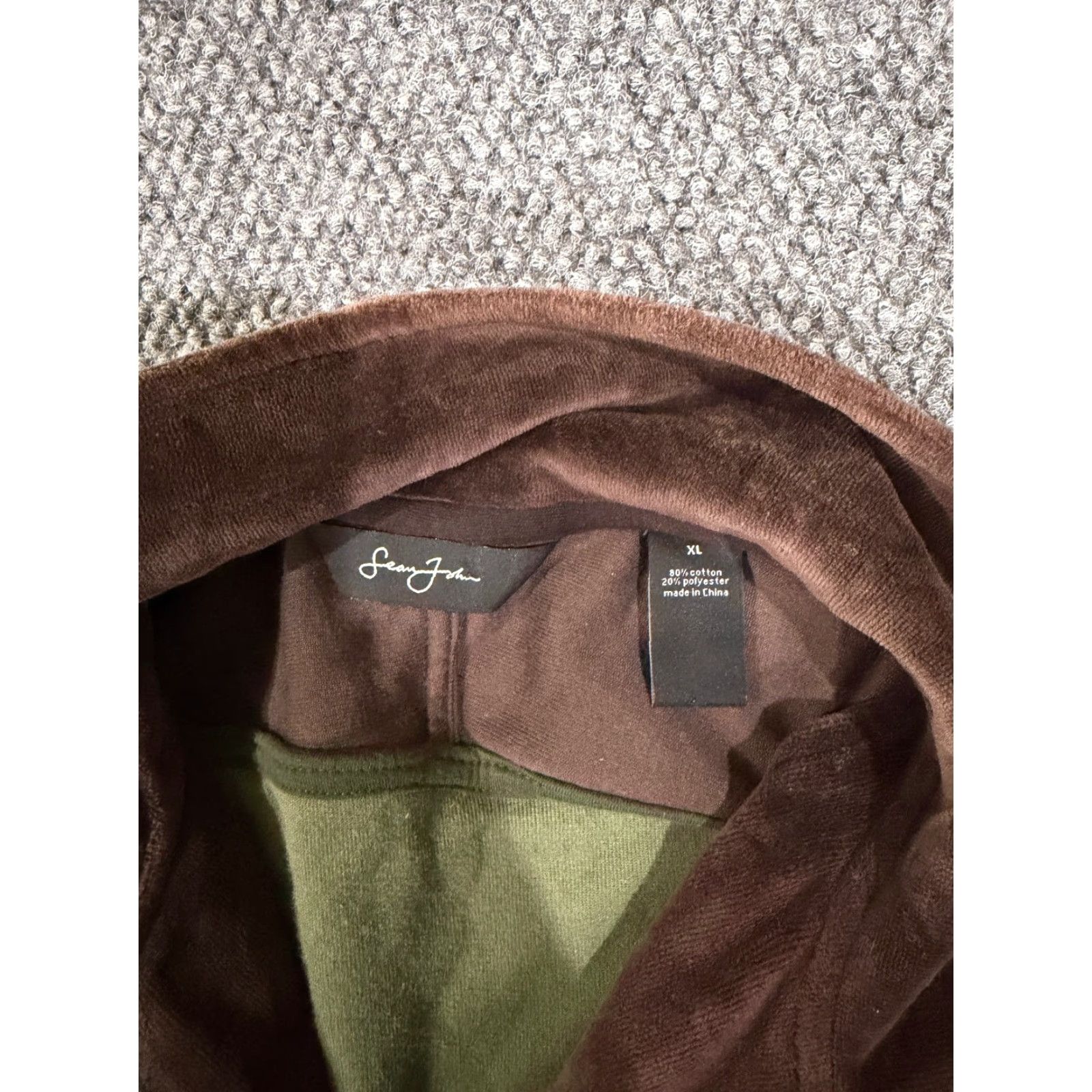 Sean John VINTAGE Sean John Velour Jacket Mens XL Green Full Zip Hip Hop Retro Basketball Long Sleeve Regular Coat/Jacket - Green Size US XL / EU 56 / 4 - 5 Thumbnail