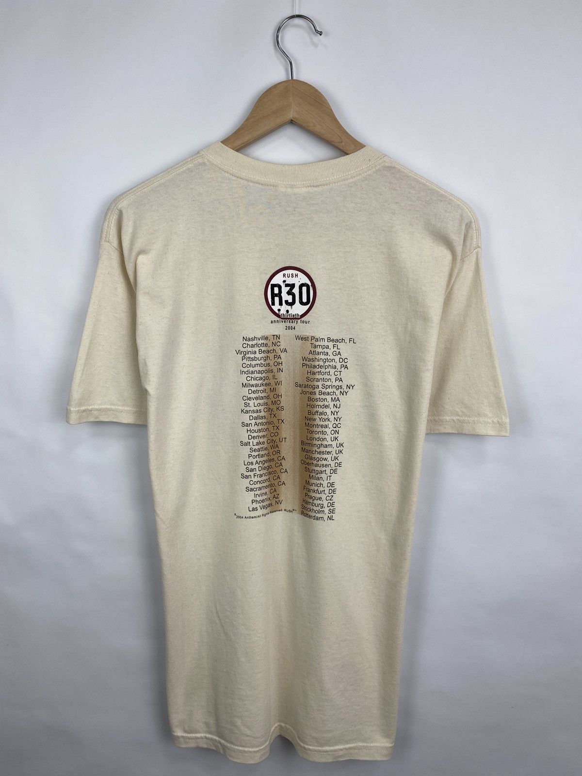 Gildan Vintage RUSH R30 Thirtieth Anniversary Tour 2004 T-Shirt Y2K Size US M / EU 48-50 / 2 - 6 Thumbnail