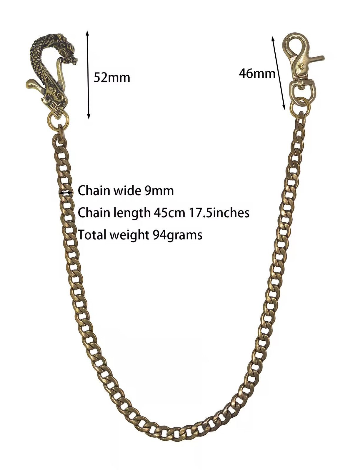 Jewelry Gothic Wallet Chain Size ONE SIZE - 5 Thumbnail