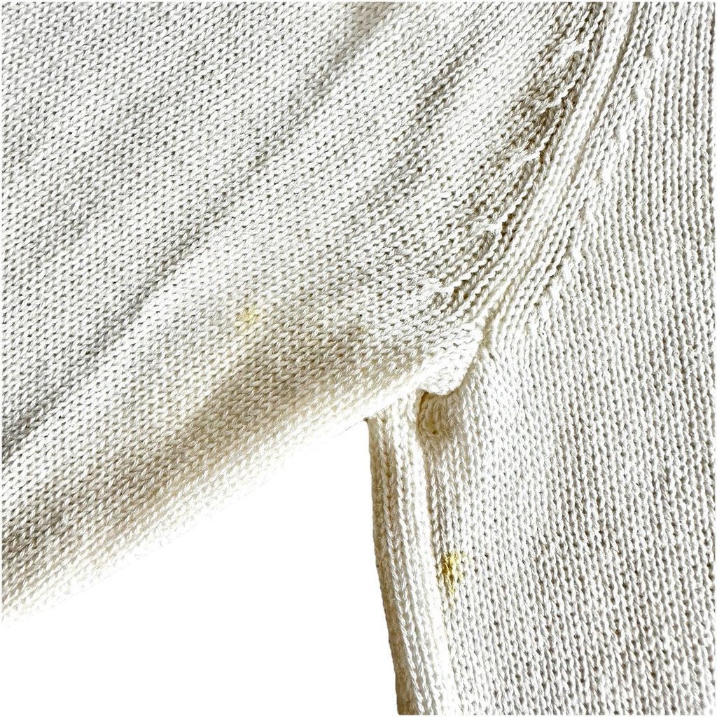DKNY DKNY White Cotton Open Cardigan Size Medium Zipper Detail Size M / US 6-8 / IT 42-44 - 14 Thumbnail