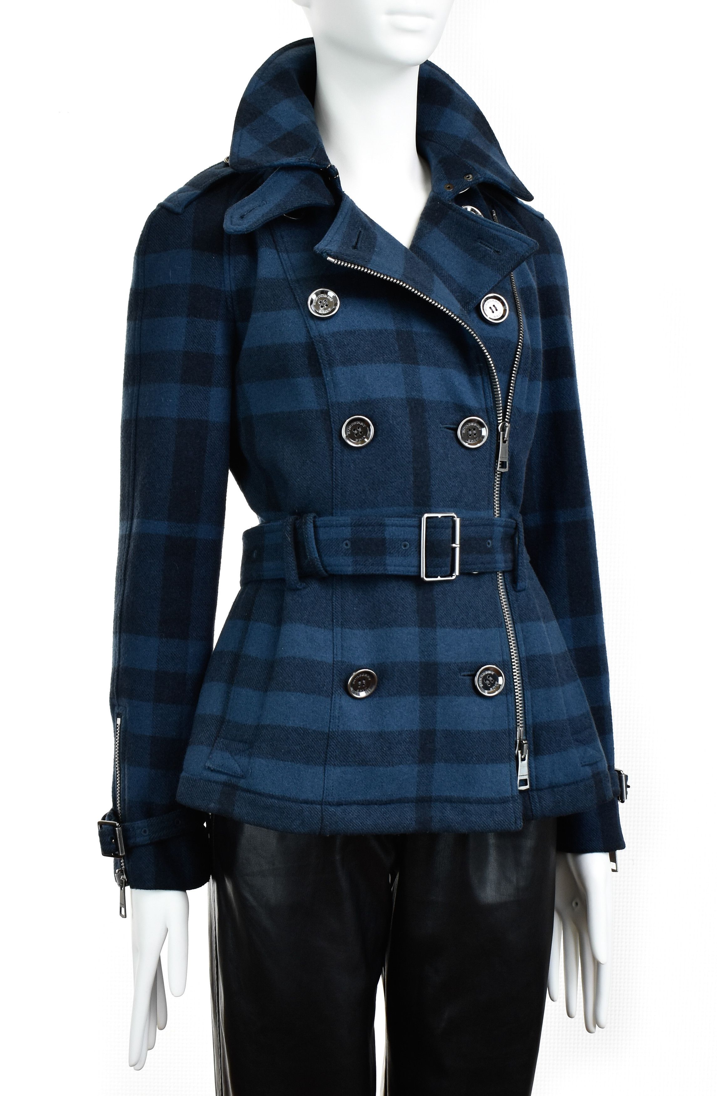 Burberry BURBERRY Brit Full Nova Check Wool Trench Coat Belted Jacket Size M / US 6-8 / IT 42-44 - 5 Thumbnail