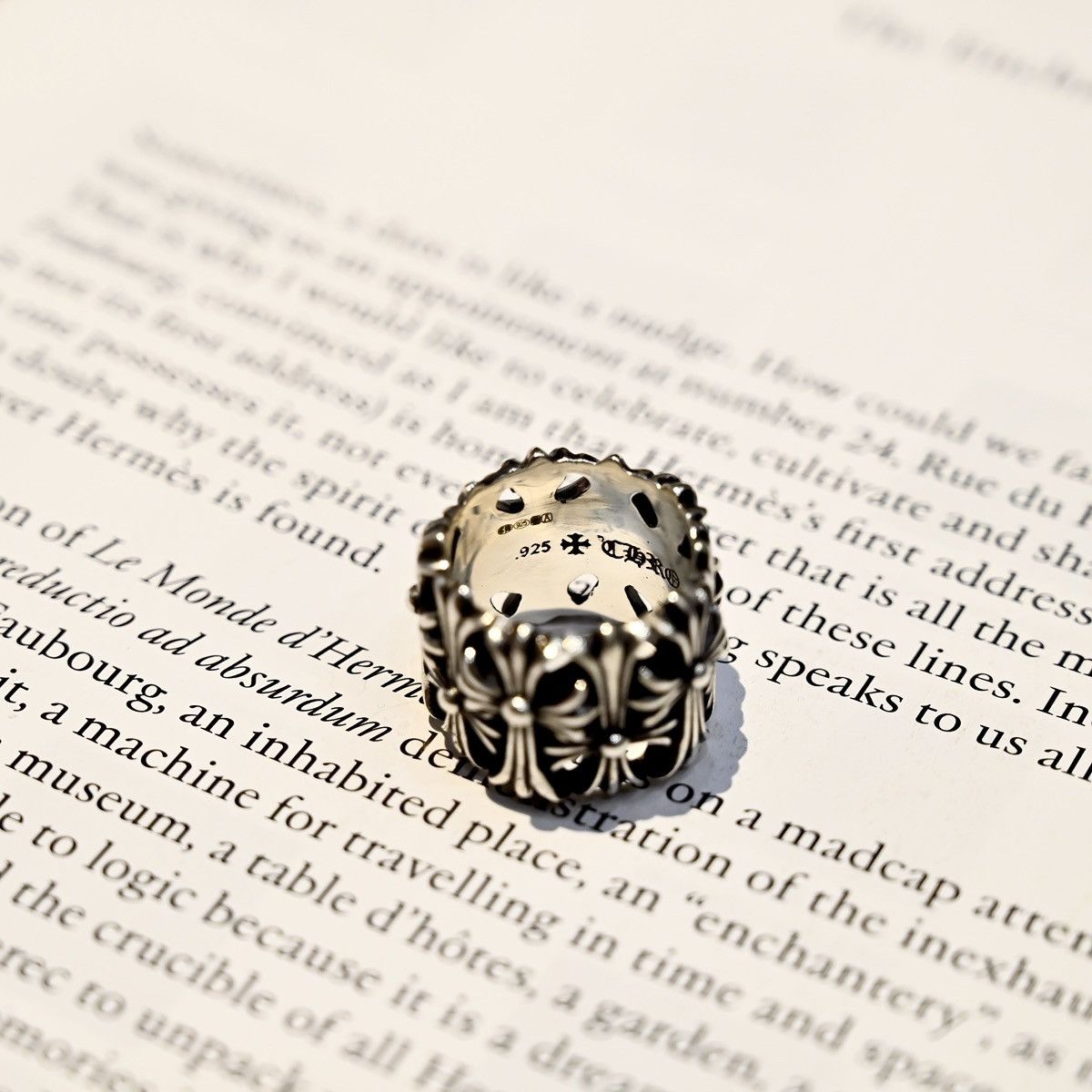 Chrome Hearts CHROME HEARTS CEMETERY RING SILVER Size 26 - 12 Thumbnail