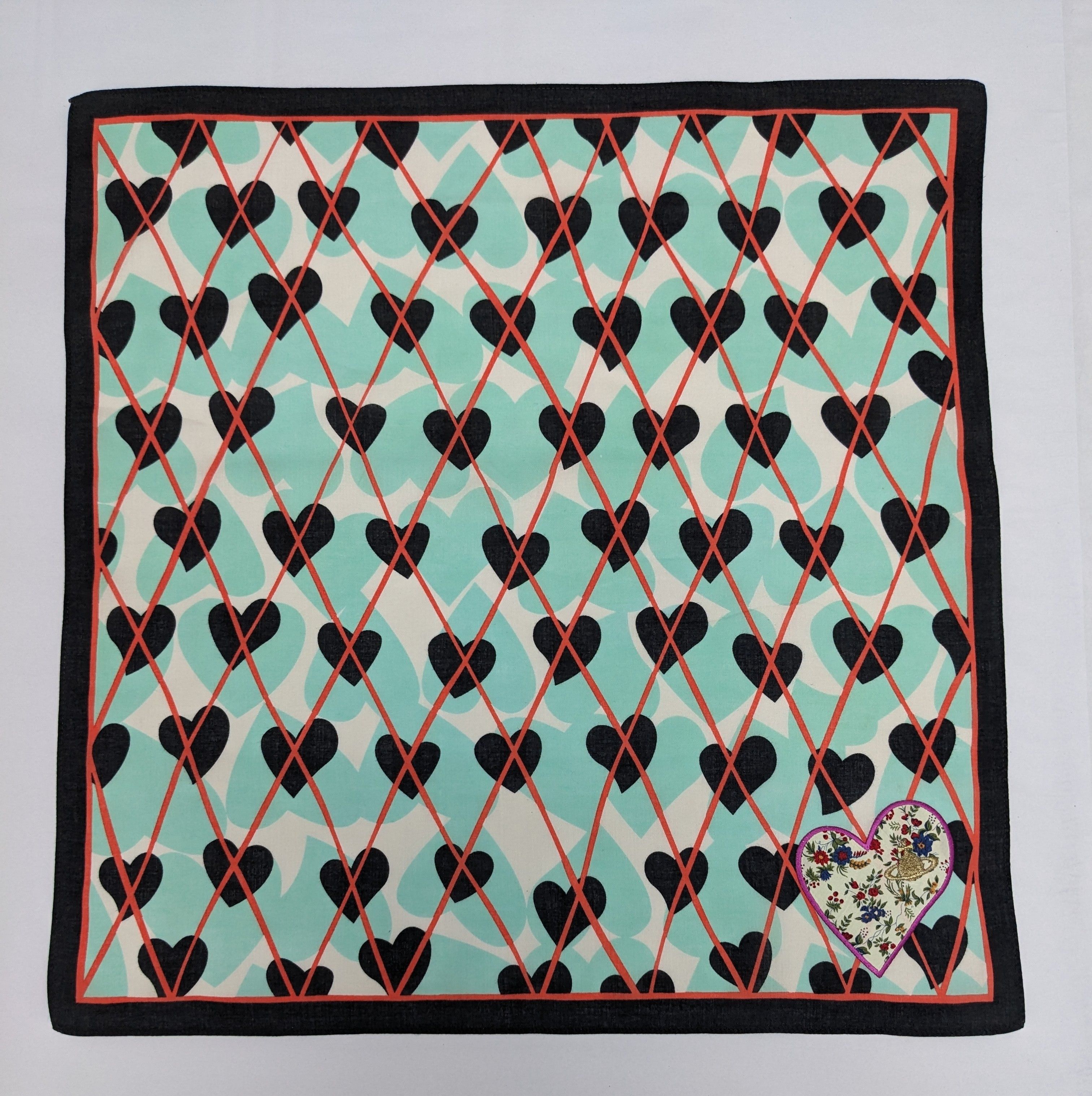 Vivienne Westwood Vivienne Westwood Heart Handkerchief Embroidered Orb Floral Size ONE SIZE - 3 Thumbnail