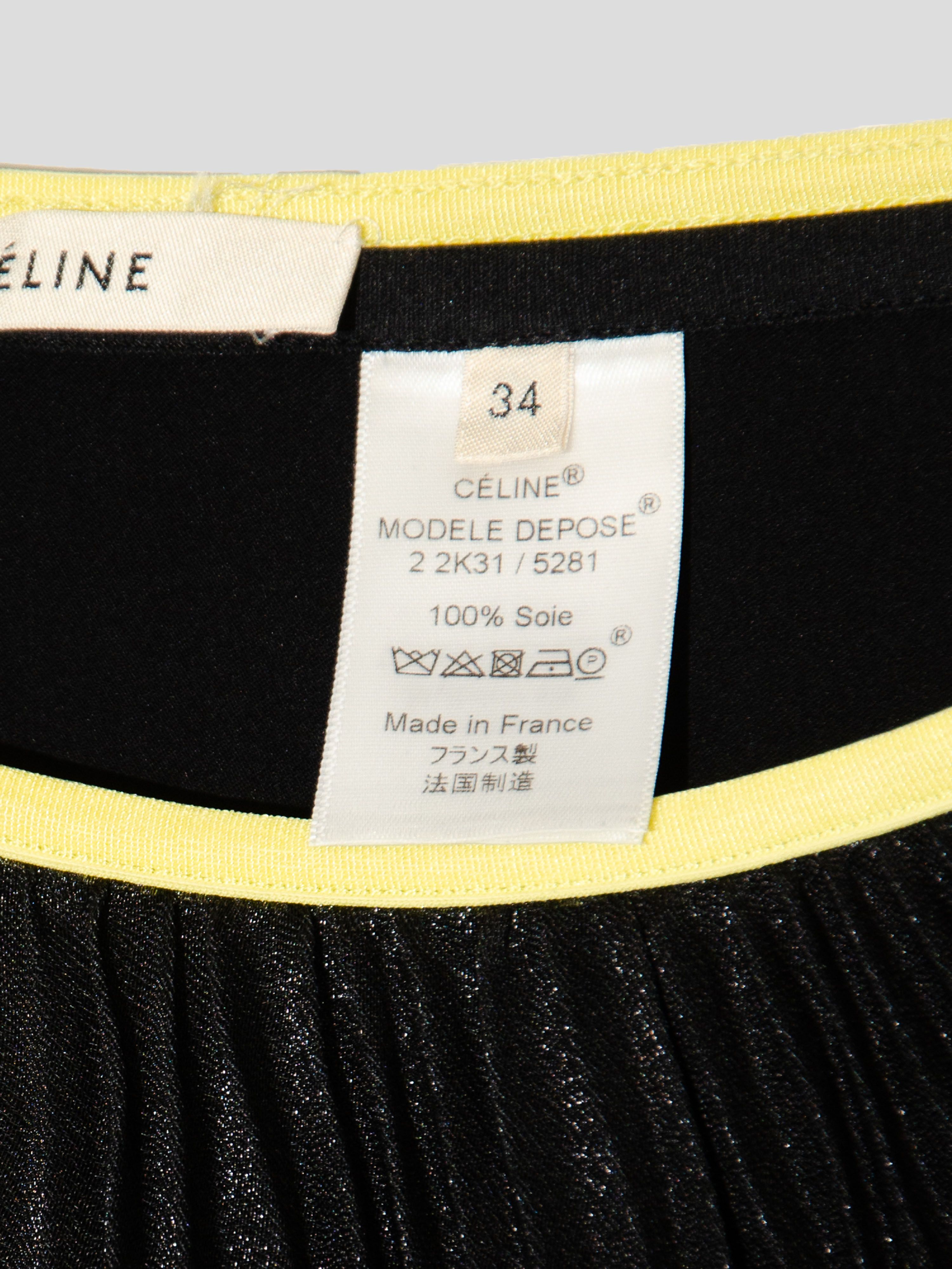 Celine Pre-fall 2014 Organza Pleated Skirt Size 24" / US 00 / IT 34 - 5 Thumbnail