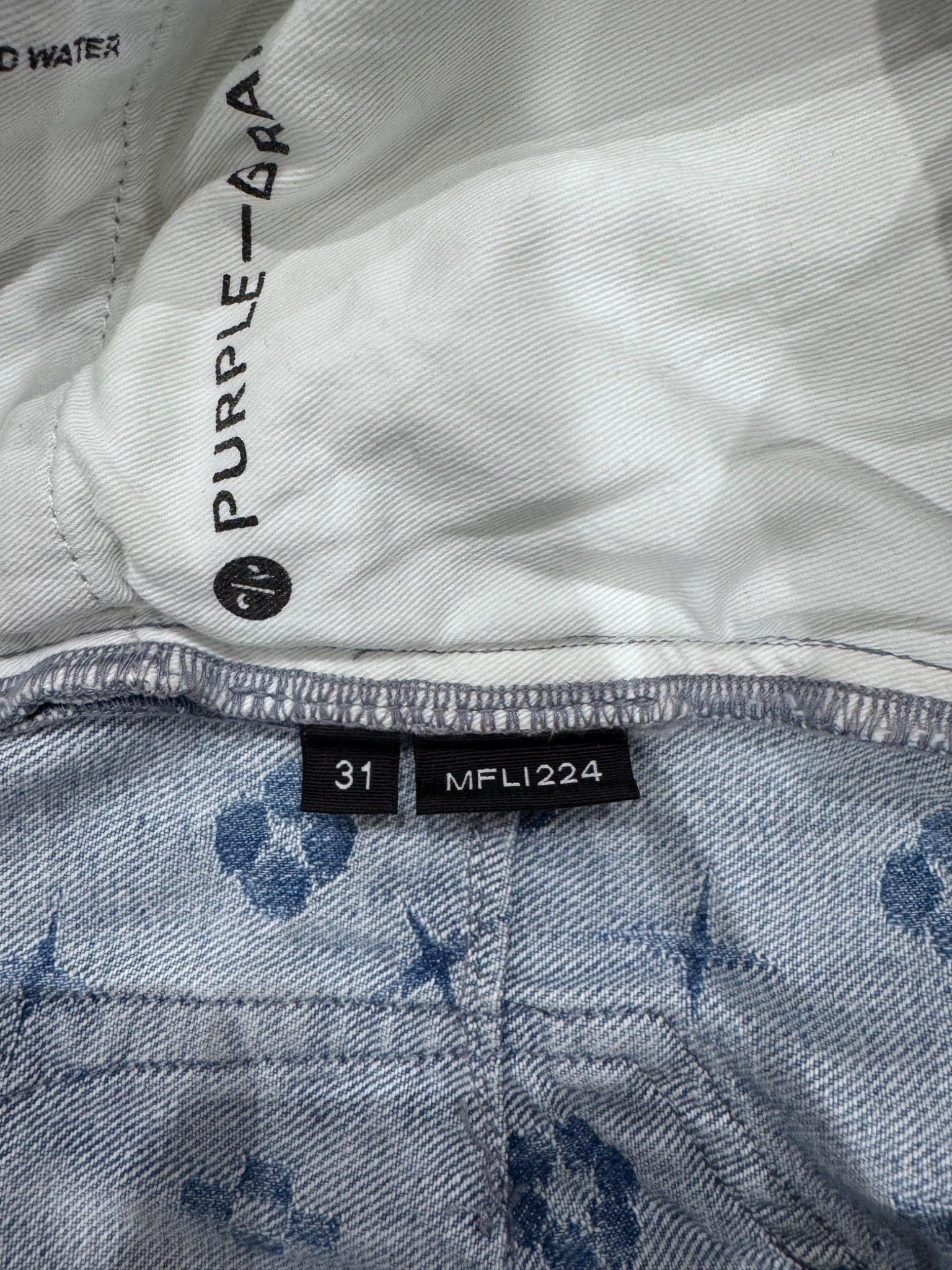 Purple Brand Purple Brand P005 Monogran Jeans Light Indigo Size US 31 - 8 Thumbnail