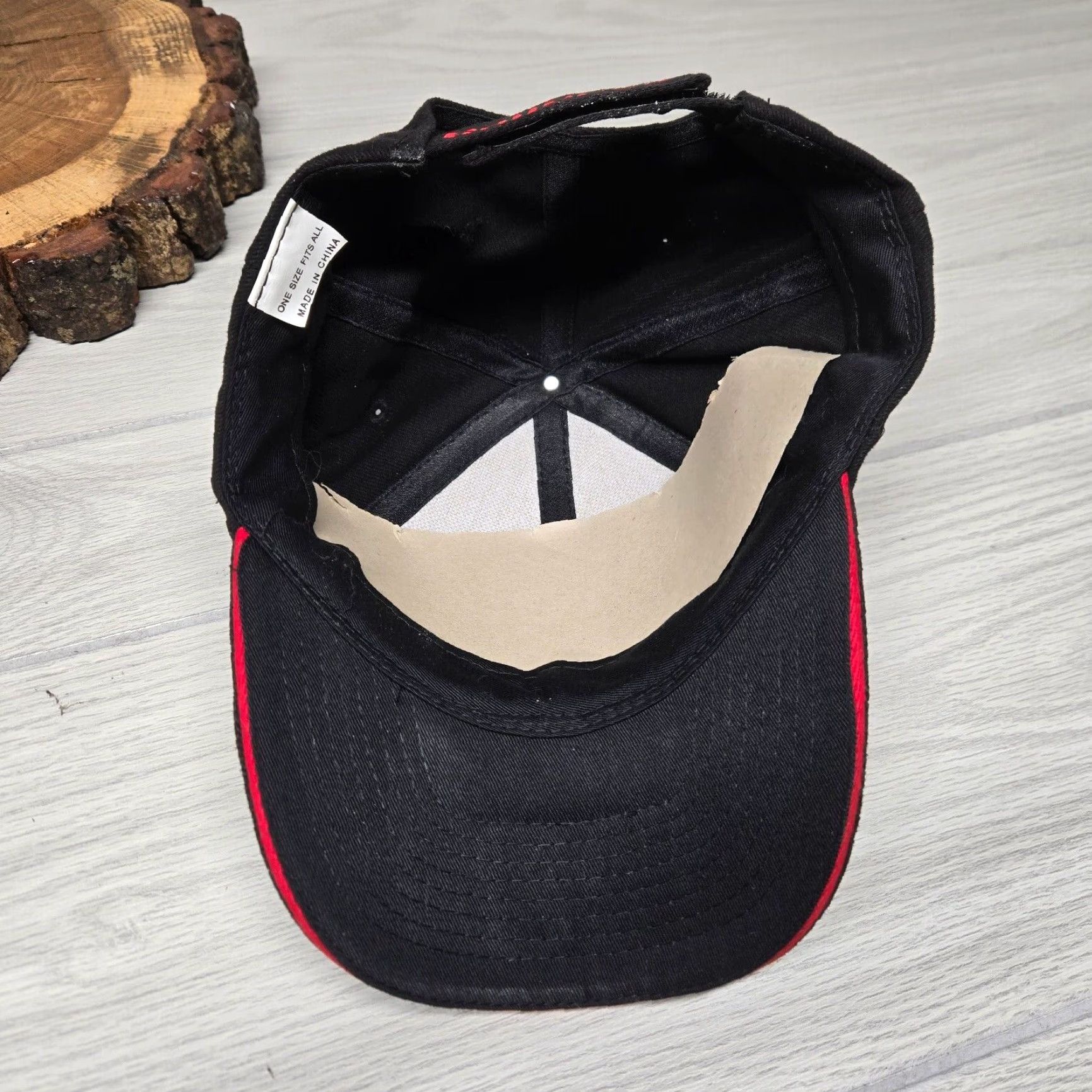 Vintage Track Star Adjustable Baseball Cap Hat - Black - Casual - Mens Size ONE SIZE - 5 Thumbnail