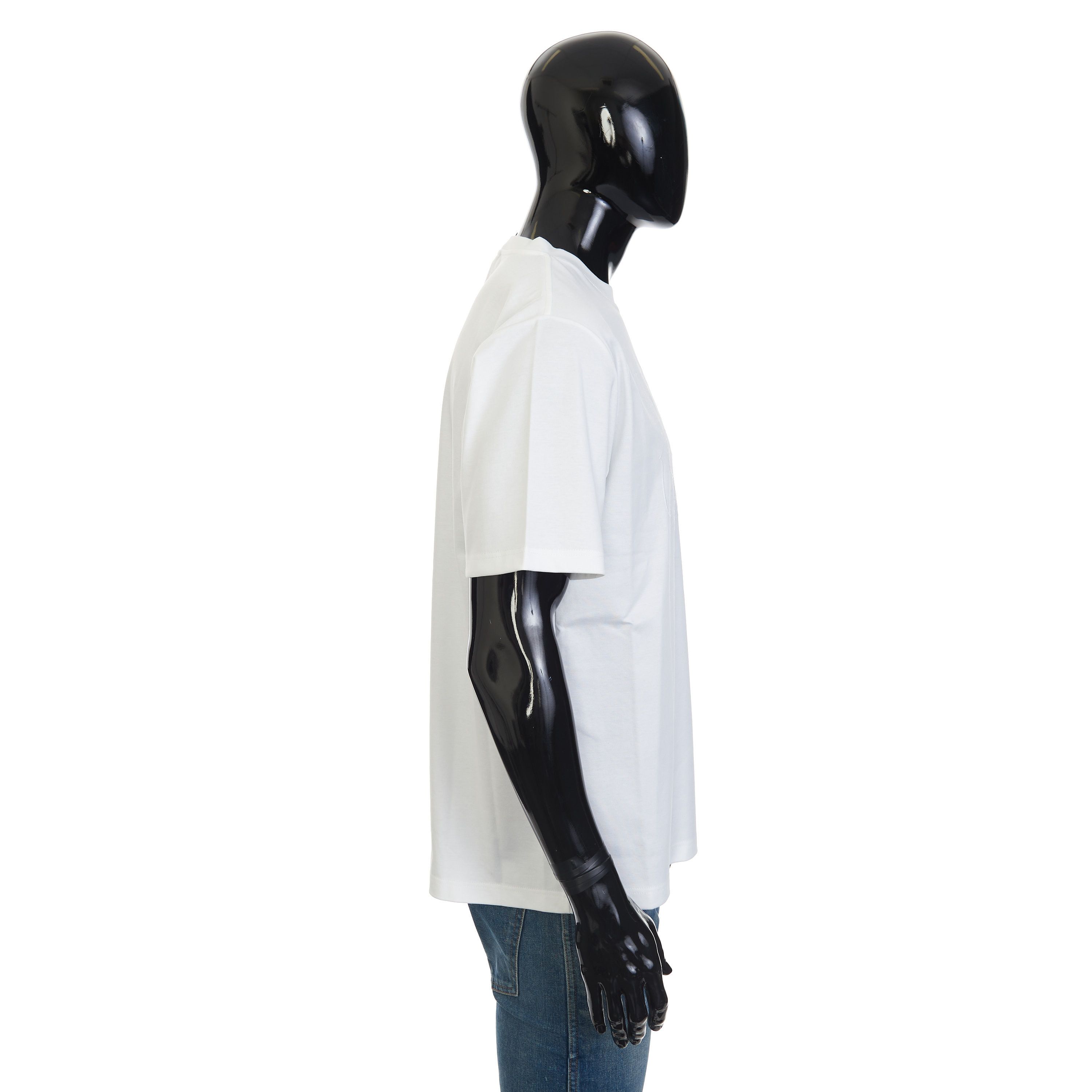 Berluti Embroidered Scritto T-shirt In White Cotton Size US M / EU 48-50 / 2 - 7 Thumbnail