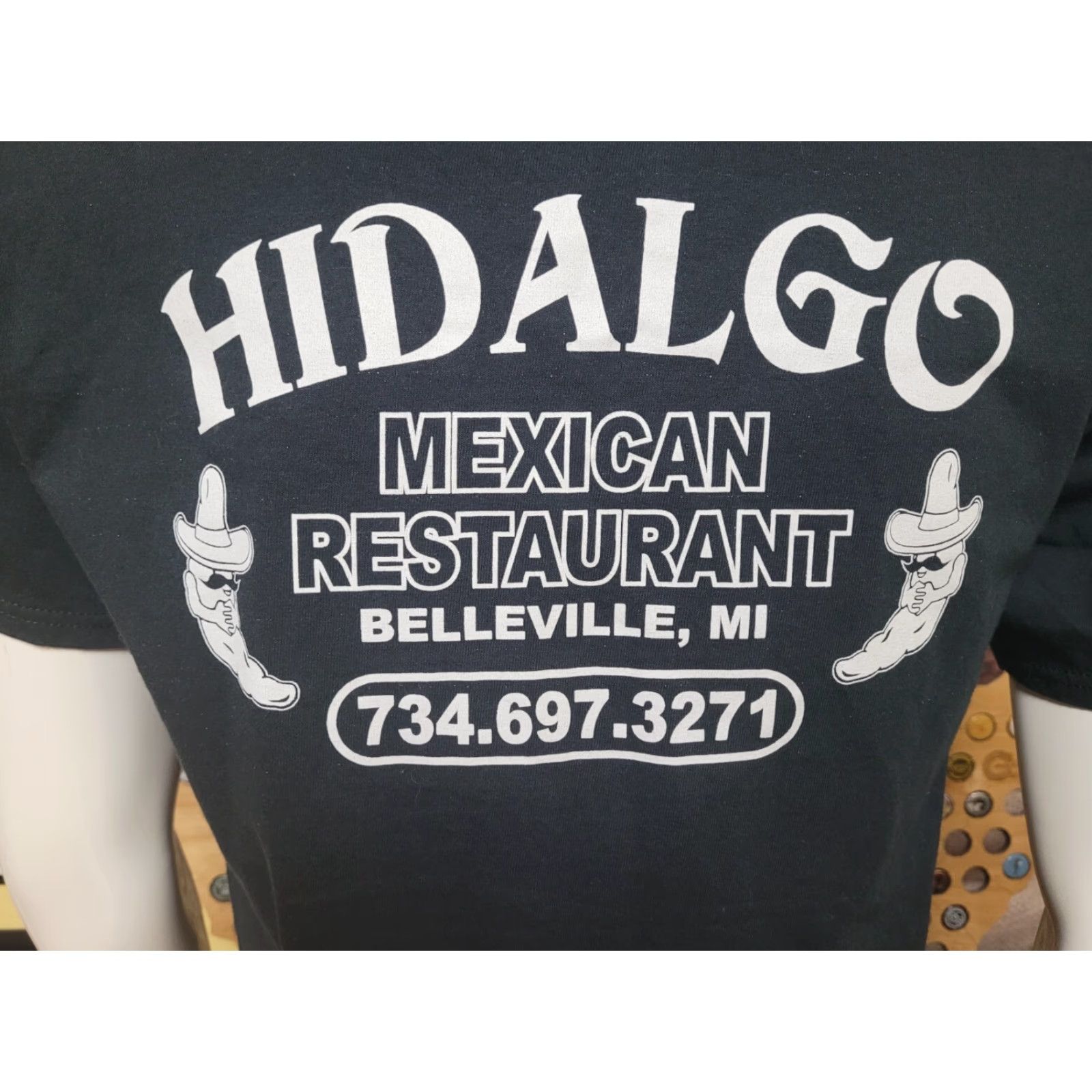 Gildan VINTAGE Hidalgo Mexican Restaurant Belleview MI T Shirt Medium Nice Size US M / EU 48-50 / 2 - 4 Thumbnail