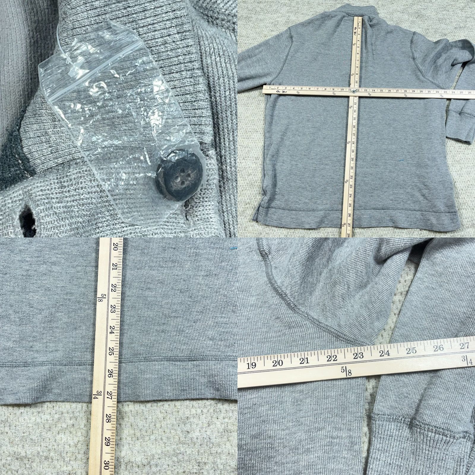 American Eagle Outfitters VINTAGE American Eagle Outfitters Sweater Mens XL Gray Henley Pullover 2000s Classic Grunge 80s 90s USA Logo Knit Heavyweight Long Sleeve Pullover Size US XL / EU 56 / 4 - 8 Thumbnail