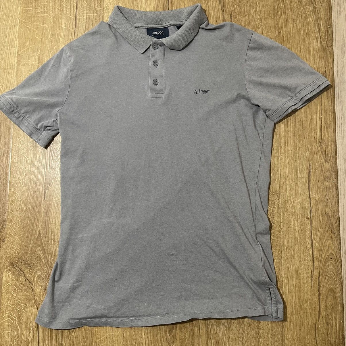 Emporio Armani Emporio Armani Grey Polo Shirt Size US M / EU 48-50 / 2 - 1 Thumbnail