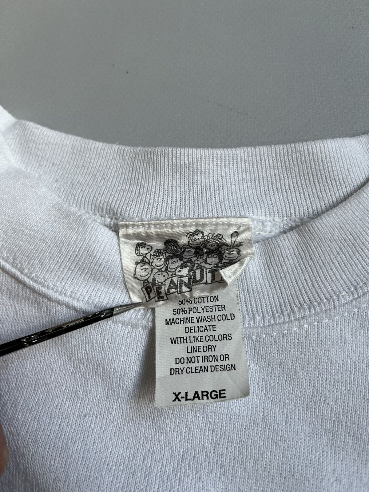 Peanuts × Vintage Vintage Peanuts United Feature Syndicate White Sweatshirt Size US XL / EU 56 / 4 - 7 Thumbnail