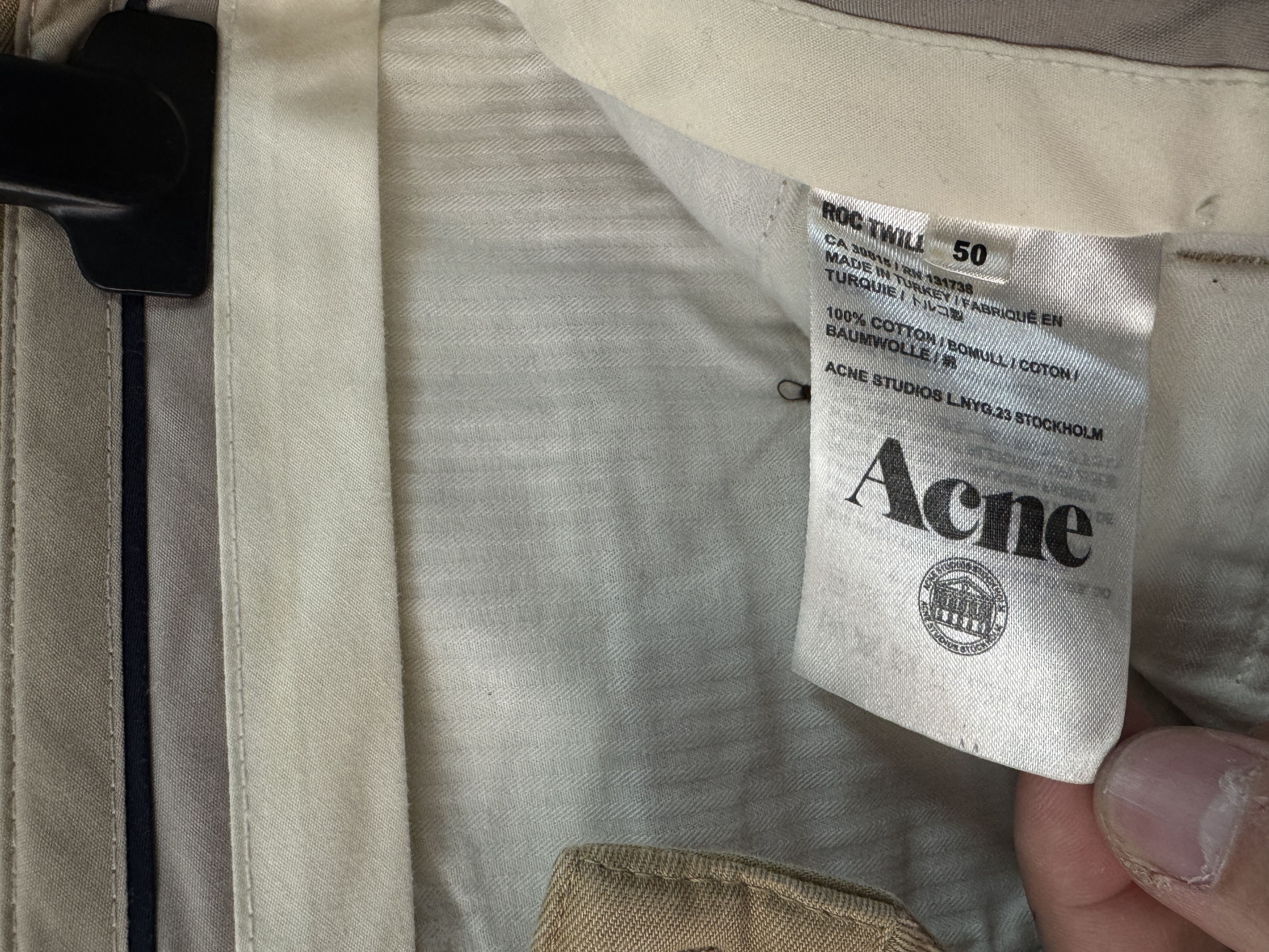 Acne Studios ACNE Roc Twill Chino Pant Size 50 Size US 34 / EU 50 - 8 Thumbnail