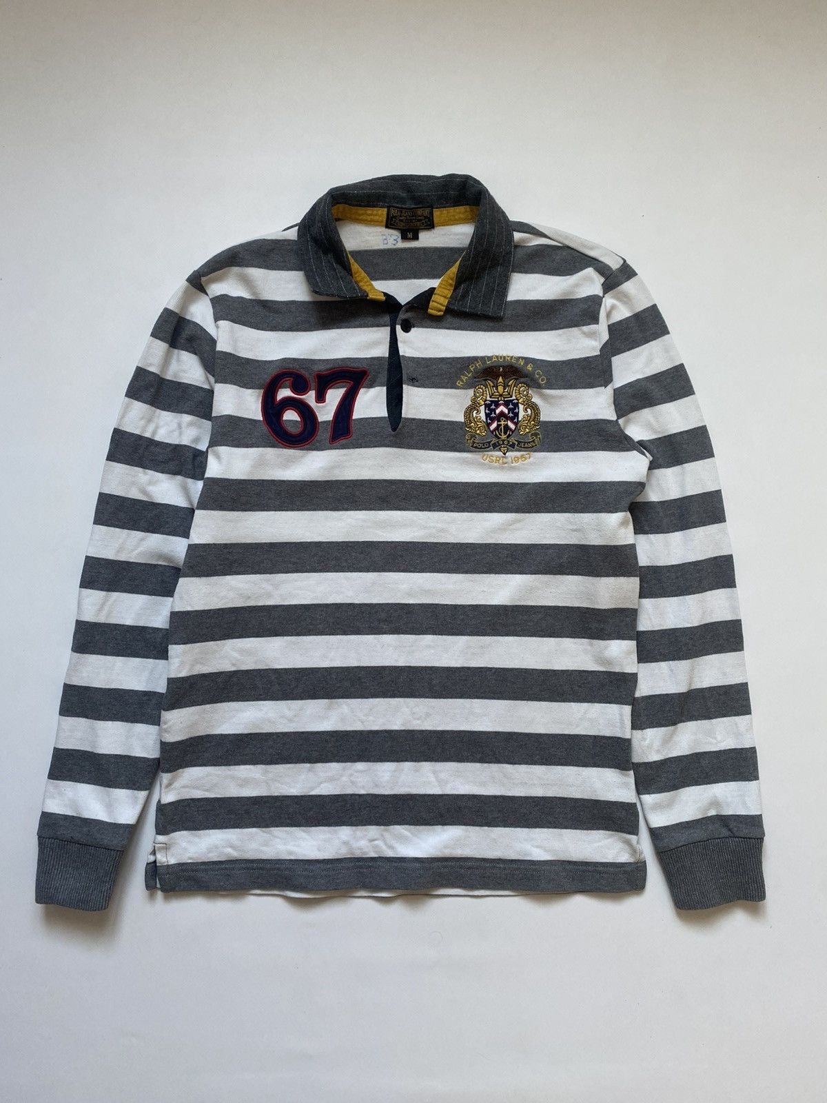 Polo Ralph Lauren Vintage Polo Ralph Lauren Stripped Cotton Longsleave 67 Size US M / EU 48-50 / 2 - 1 Thumbnail