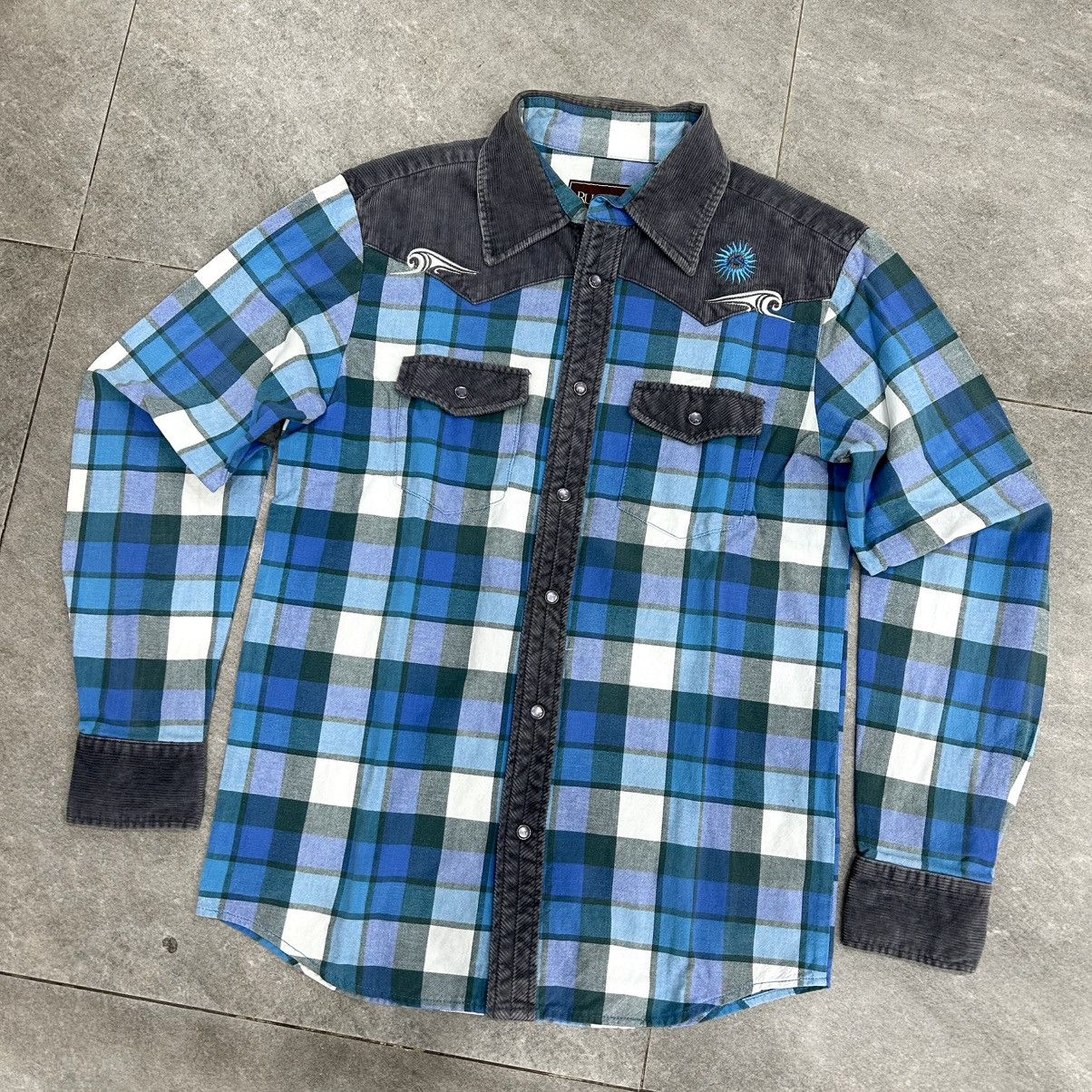 Rusty Vintage 90s Rusty Flanel Shirt Button Up Longslevee Size US L / EU 52-54 / 3 - 2 Thumbnail