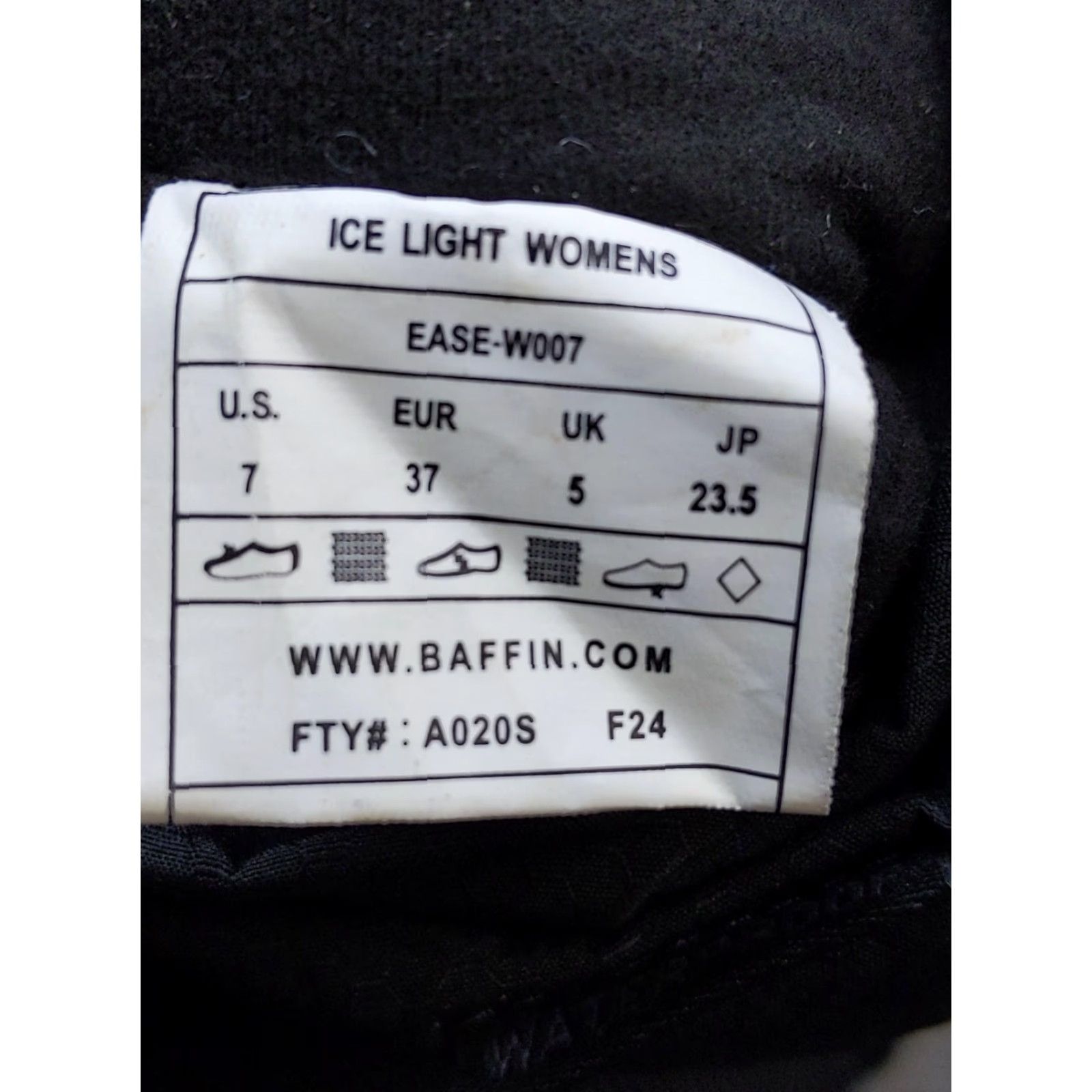 Vintage VINTAGE? No. Baffin Ice Light Womens Ease-W007 Snow Boot Mid-Calf Waterproof Black 37 Women Wide? Standard. Size US 7 / IT 37 - 4 Thumbnail