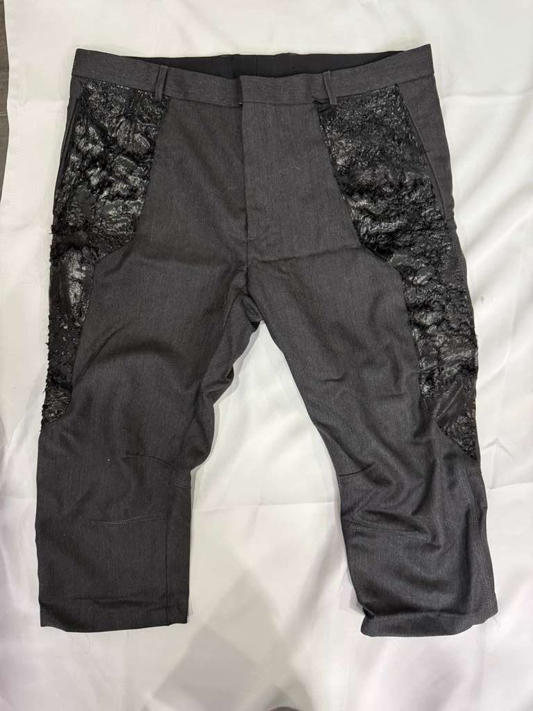 Vintage Kamerfula Black Mongolian Fur-Panel Pants Size US 32 / EU 48 - 1 Thumbnail