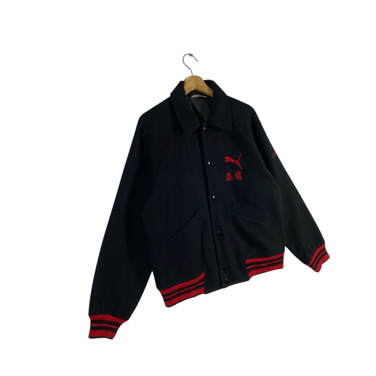 Puma Vintage 90s Puma Varsity Button Jacket L Size Size US L / EU 52-54 / 3 - 3 Thumbnail