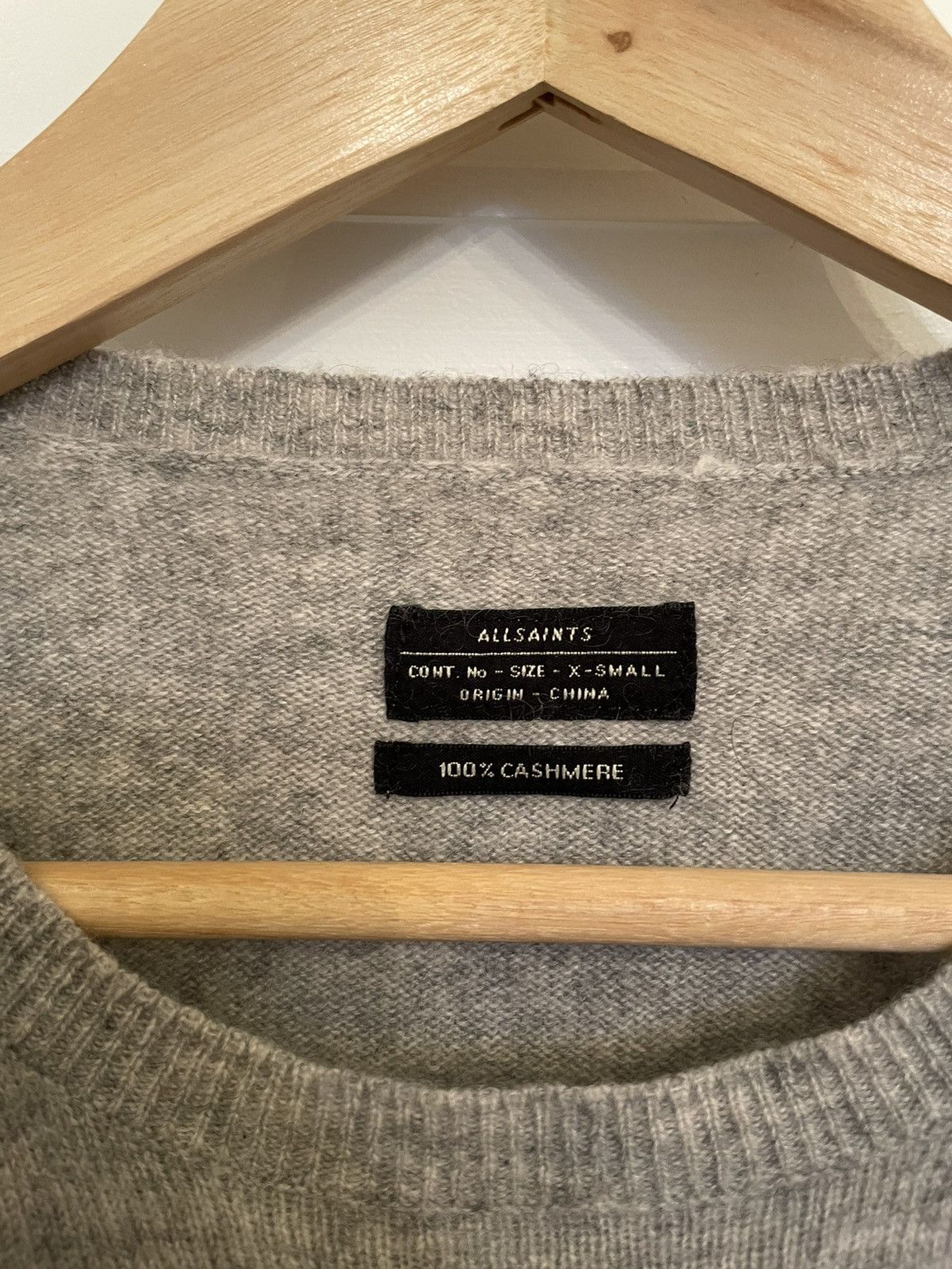 Allsaints 100% Cashmere grey sweater Size US XS / EU 42 / 0 - 2 Thumbnail