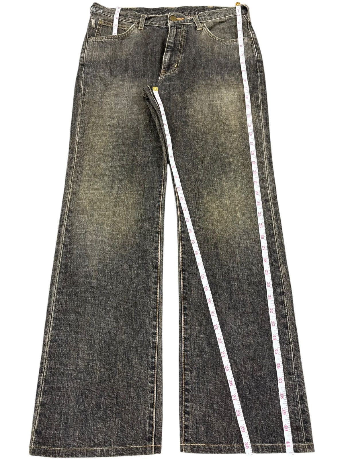Wrangler Vintage Wrangler Mud Wash Distressed Flare Jeans Size US 32 / EU 48 - 11 Thumbnail