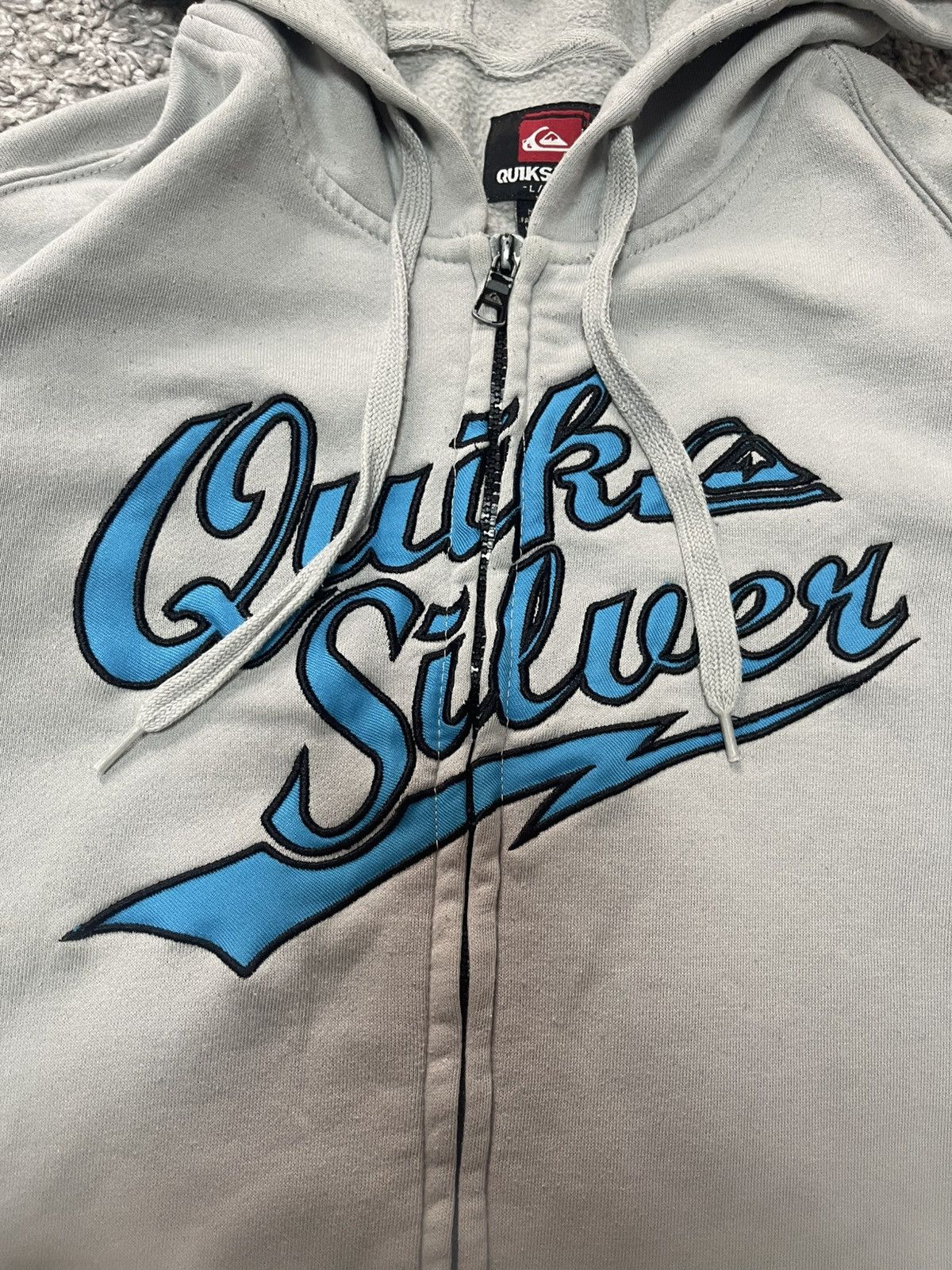 Quiksilver Quiksilver Hoodie Y2K Skate Surf Zip Embroidered Sweatshirt Size US L / EU 52-54 / 3 - 6 Thumbnail