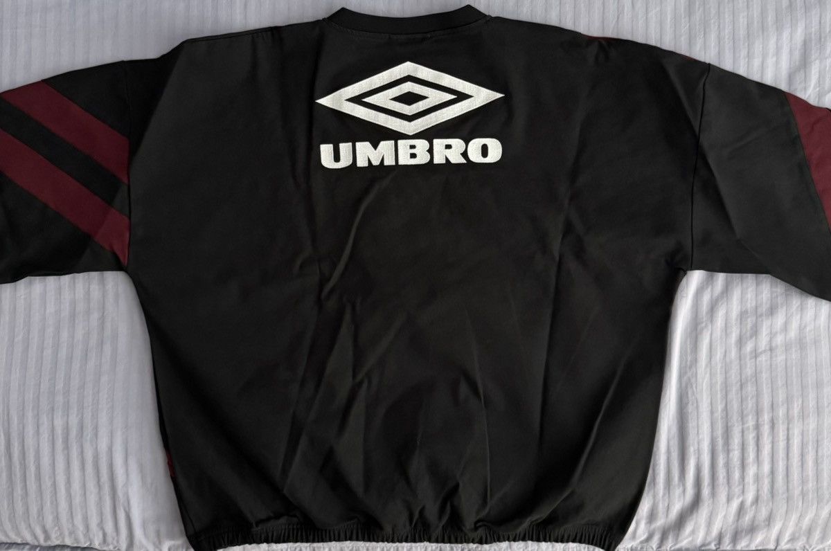 Slam Jam × Umbro Umbro x Slam Jam - 1993 Drill Polo - Black/Burgundy - US XL Size US XL / EU 56 / 4 - 2 Thumbnail