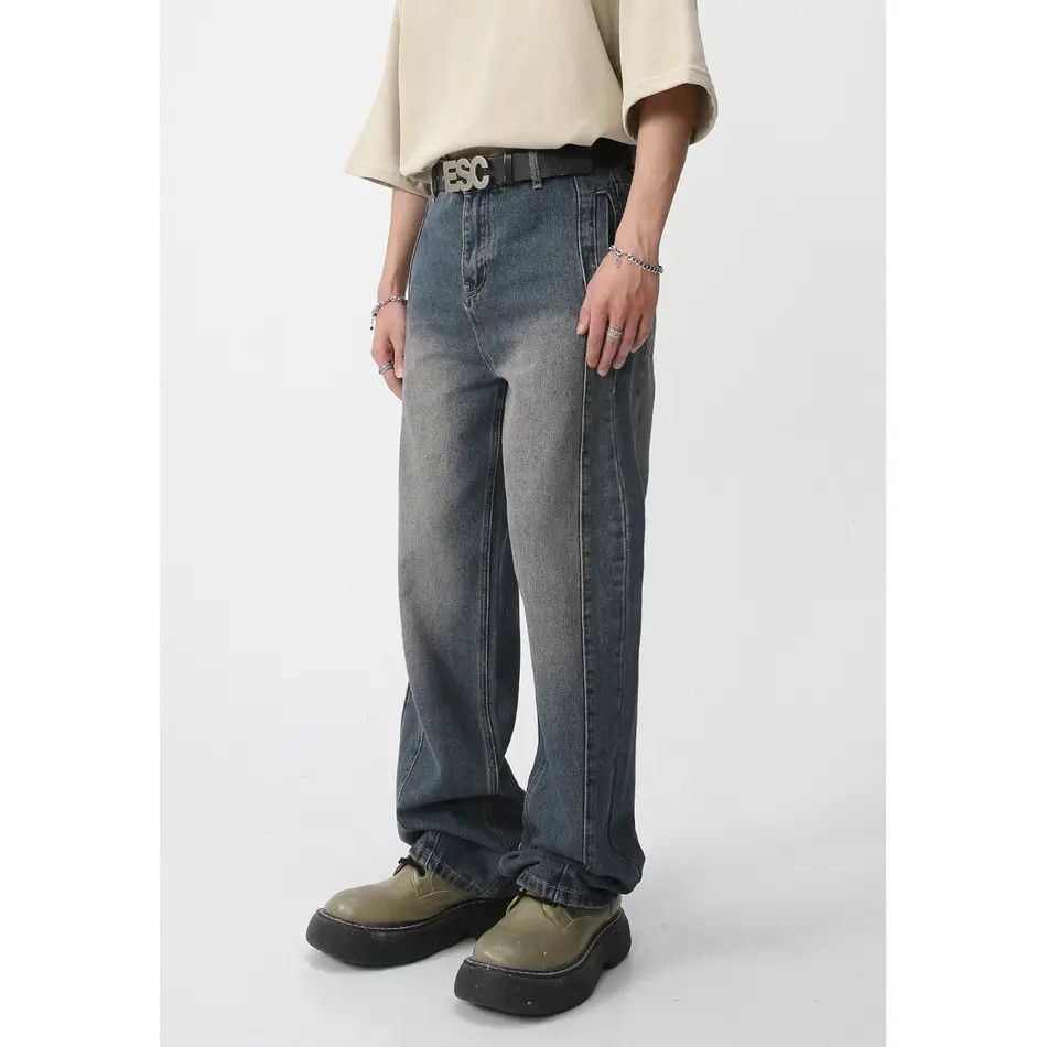Japanese Brand Retro loose pocket casual jeans Size US 32 / EU 48 - 2 Thumbnail
