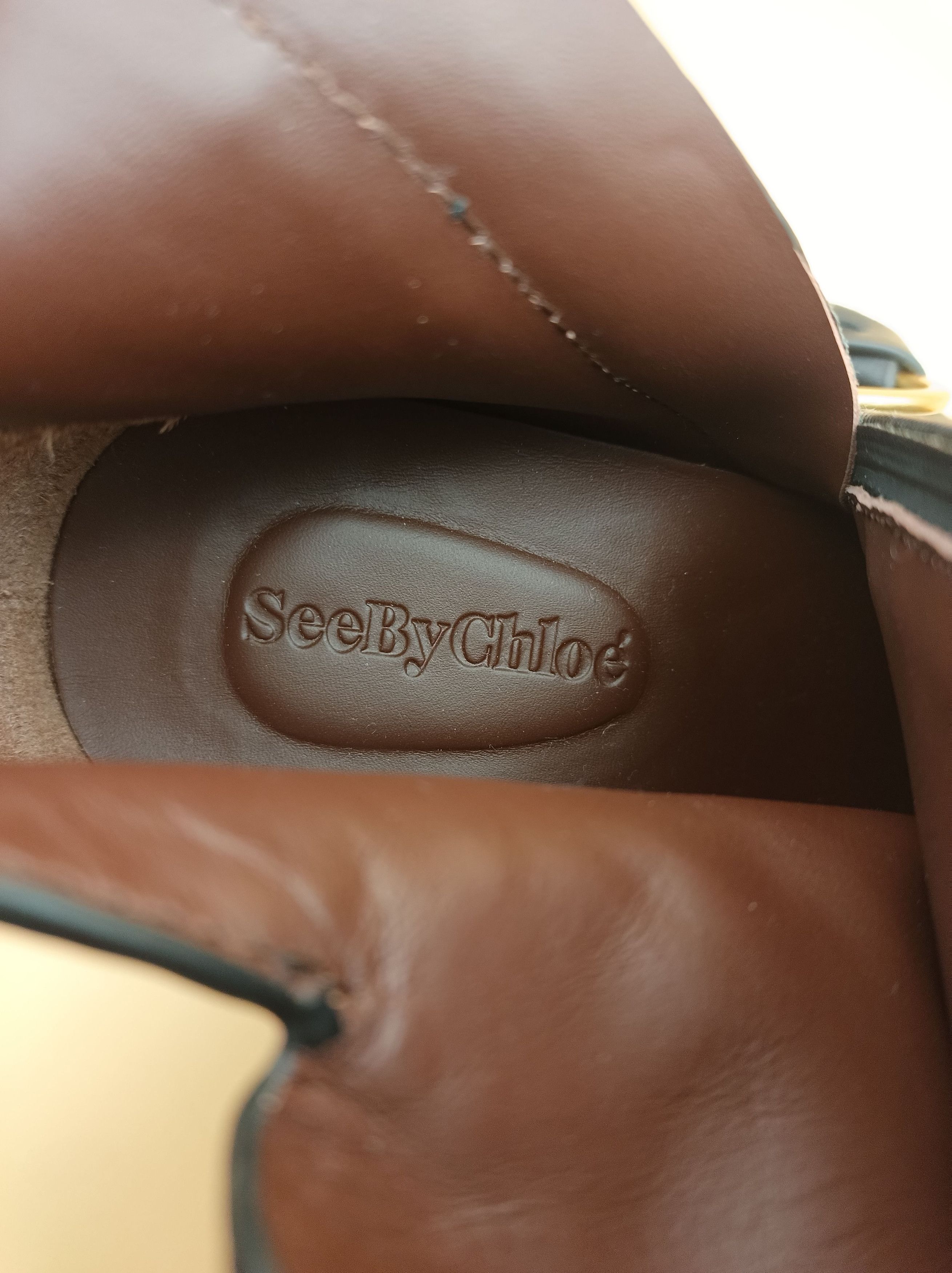 See by Chloe See by Chloe Louise Block Heel Leather Ankle Boots EU 37 Size US 7 / IT 37 - 9 Thumbnail
