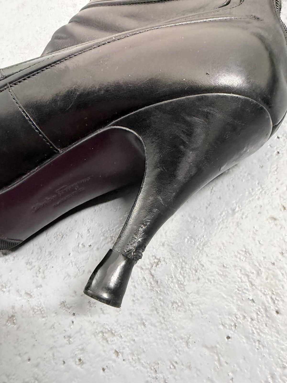 Salvatore Ferragamo Salvatore Ferragamo Leather Riding Boots Size US 9 / IT 39 - 10 Thumbnail