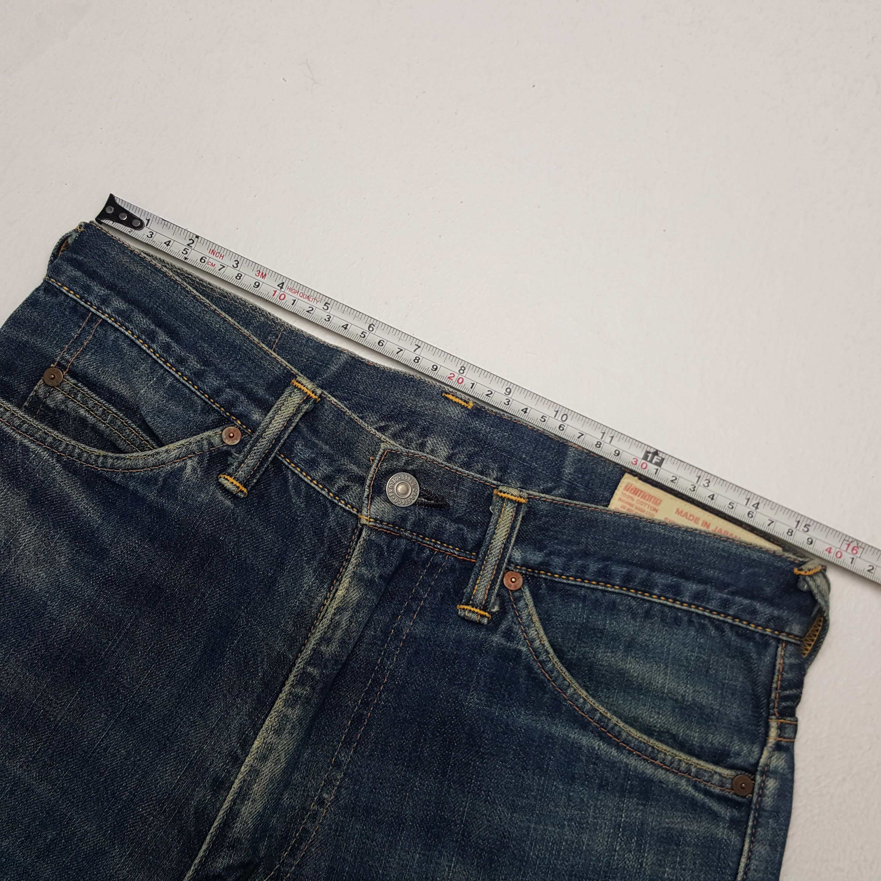 Japanese Brand × Vintage Vintage Evisu Yamane Japanese Brand Custom Denim Jeans Size US 31 - 9 Thumbnail