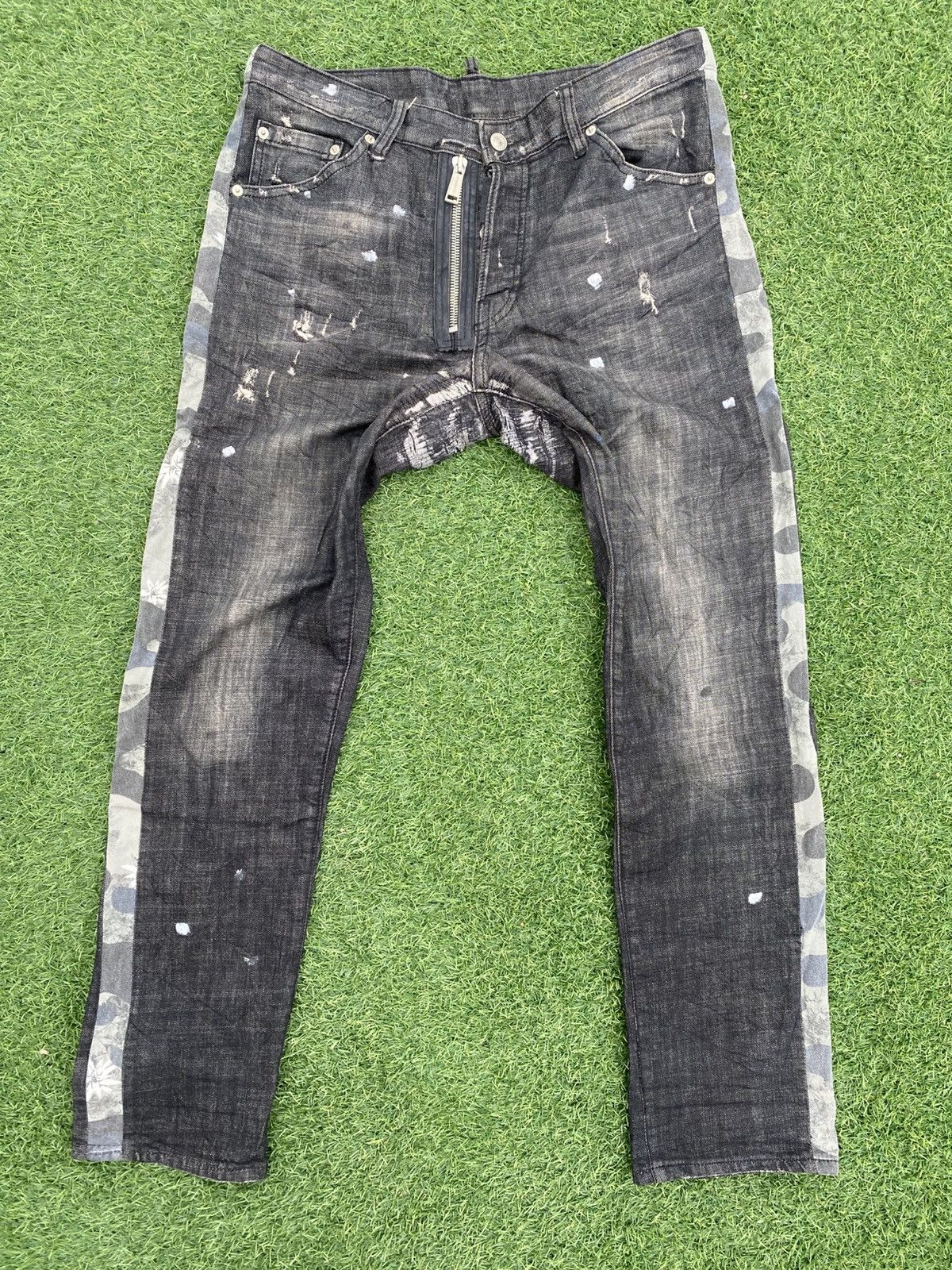 Dsquared2 Dsquared2 Distressed Slim Jeans Size US 37 - 1 Thumbnail