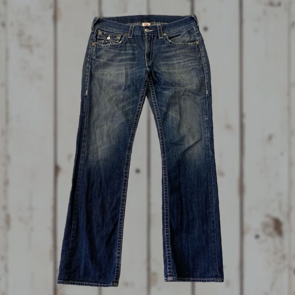 True Religion True Religion Jeans 5-Pocket Denim Straight Men Blue 35x33 Regular Size Shoes? (Note: output should be just the title; fixed version below) Size US 35 - 1 Thumbnail