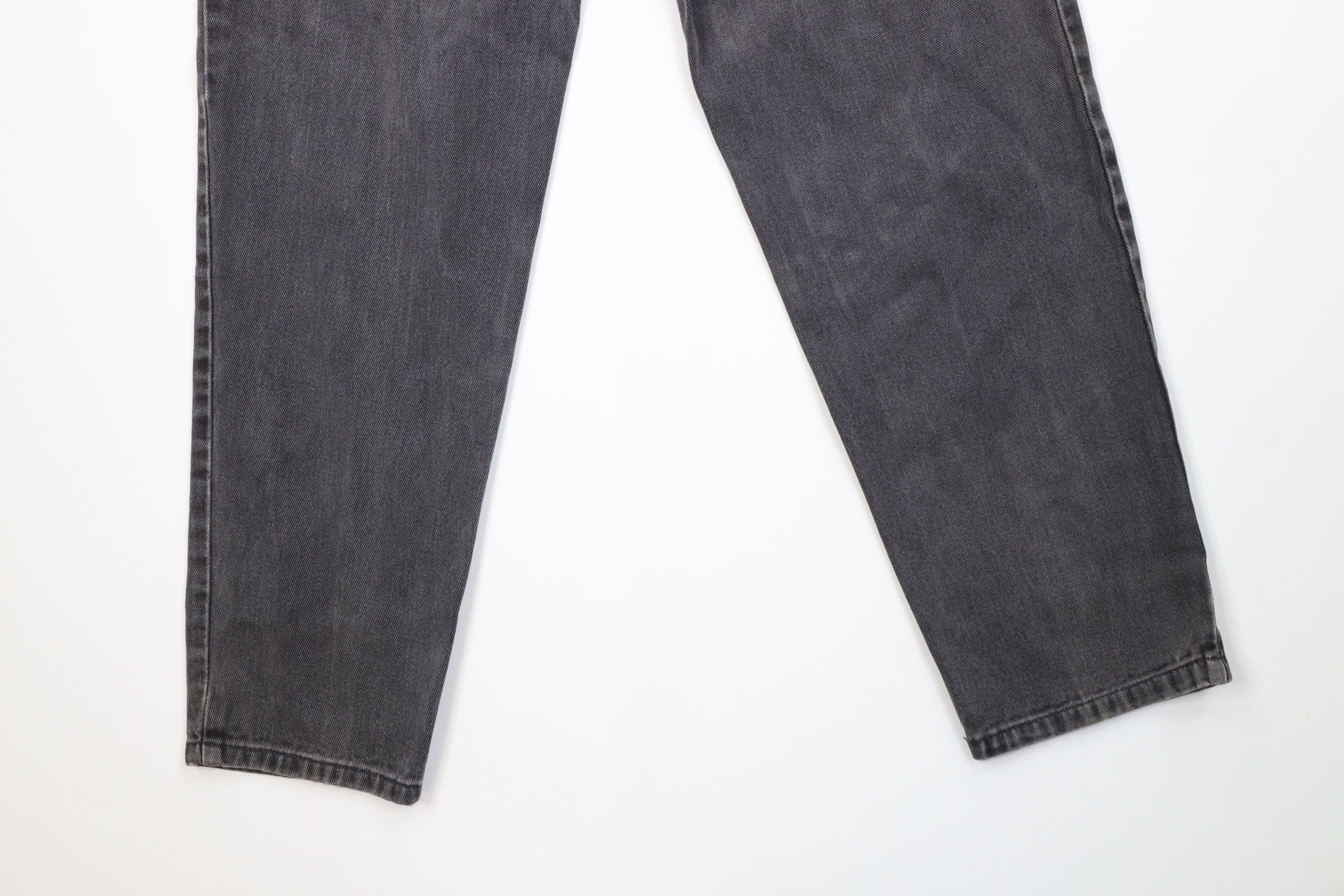 Guess Vintage 80s 90s Guess Tapered Leg Denim Jeans Black USA Size 29" - 14 Thumbnail