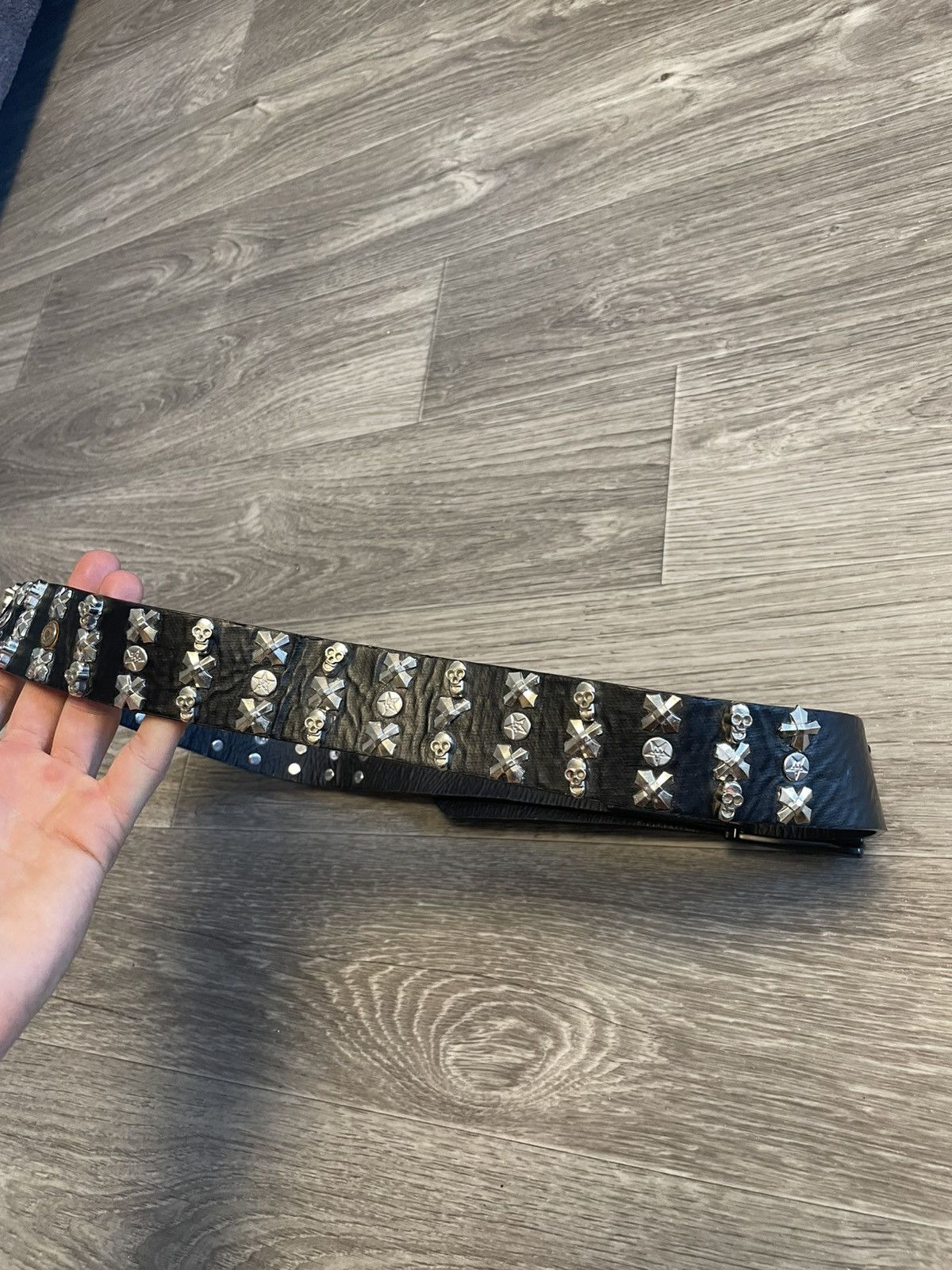 Japanese Brand Vintage Skulls Studded Punk Belt Y2K Size ONE SIZE - 13 Thumbnail