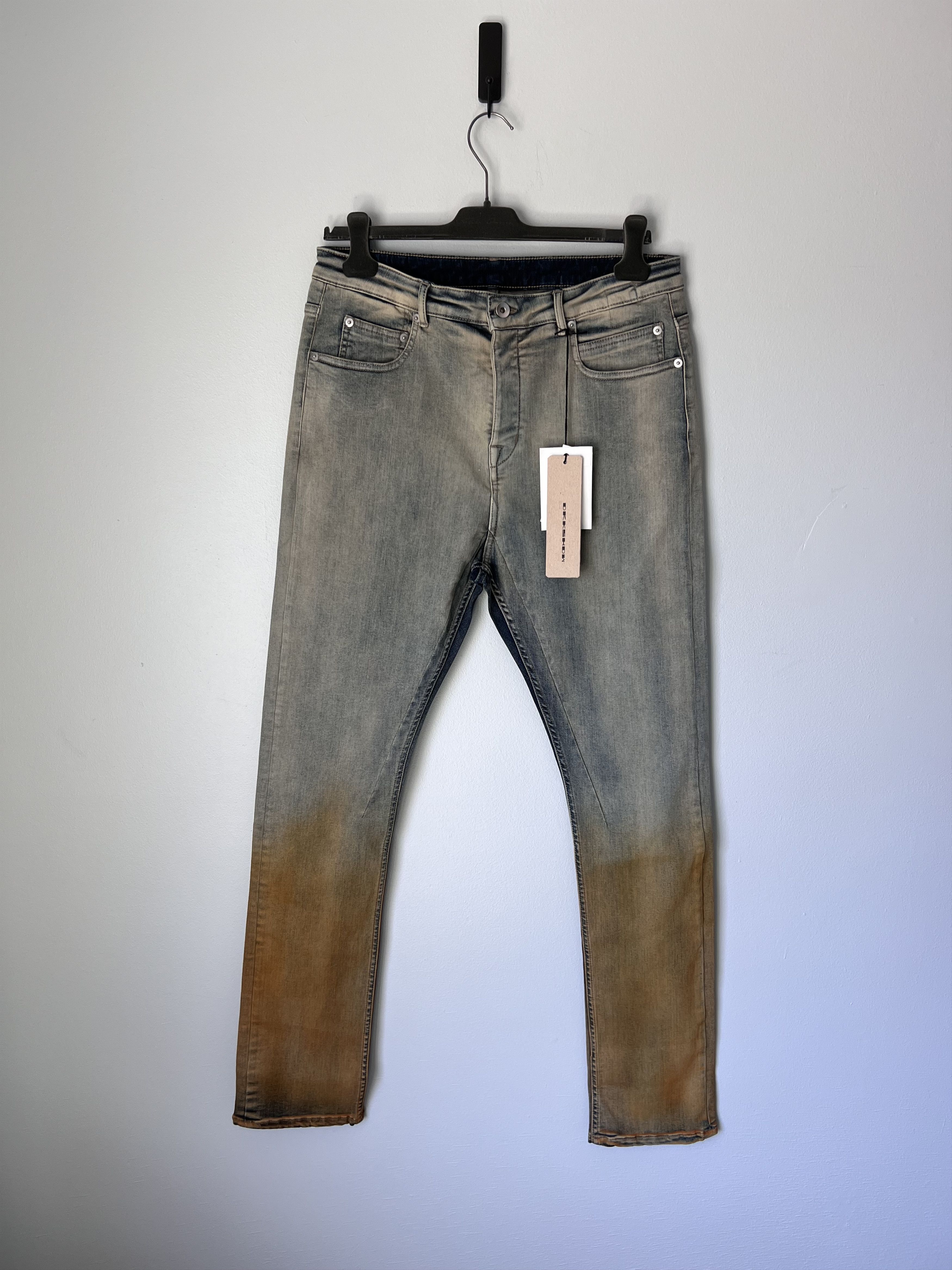 Rick Owens × Rick Owens Drkshdw [NEW] Collapse Cut Jeans - Made in