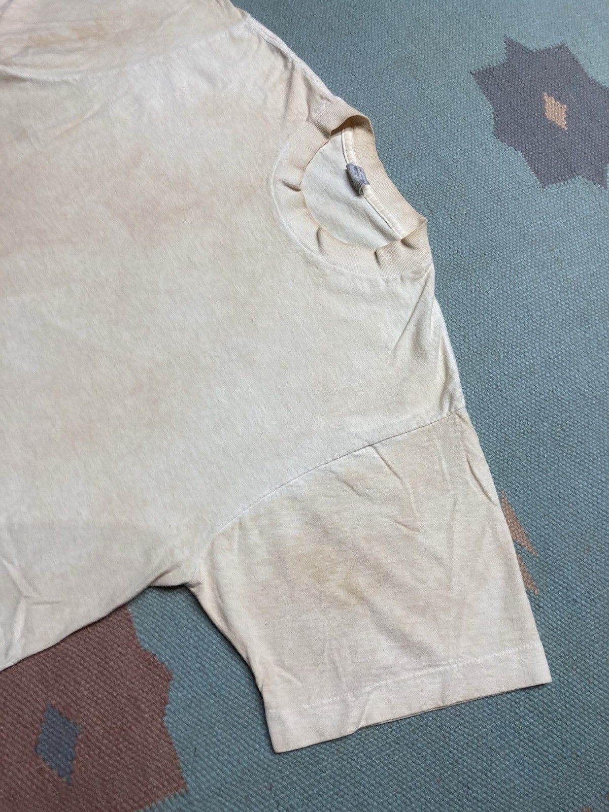 Vintage 80s blank white t shirt BVD grunge soft cotton worn large Size US L / EU 52-54 / 3 - 4 Thumbnail